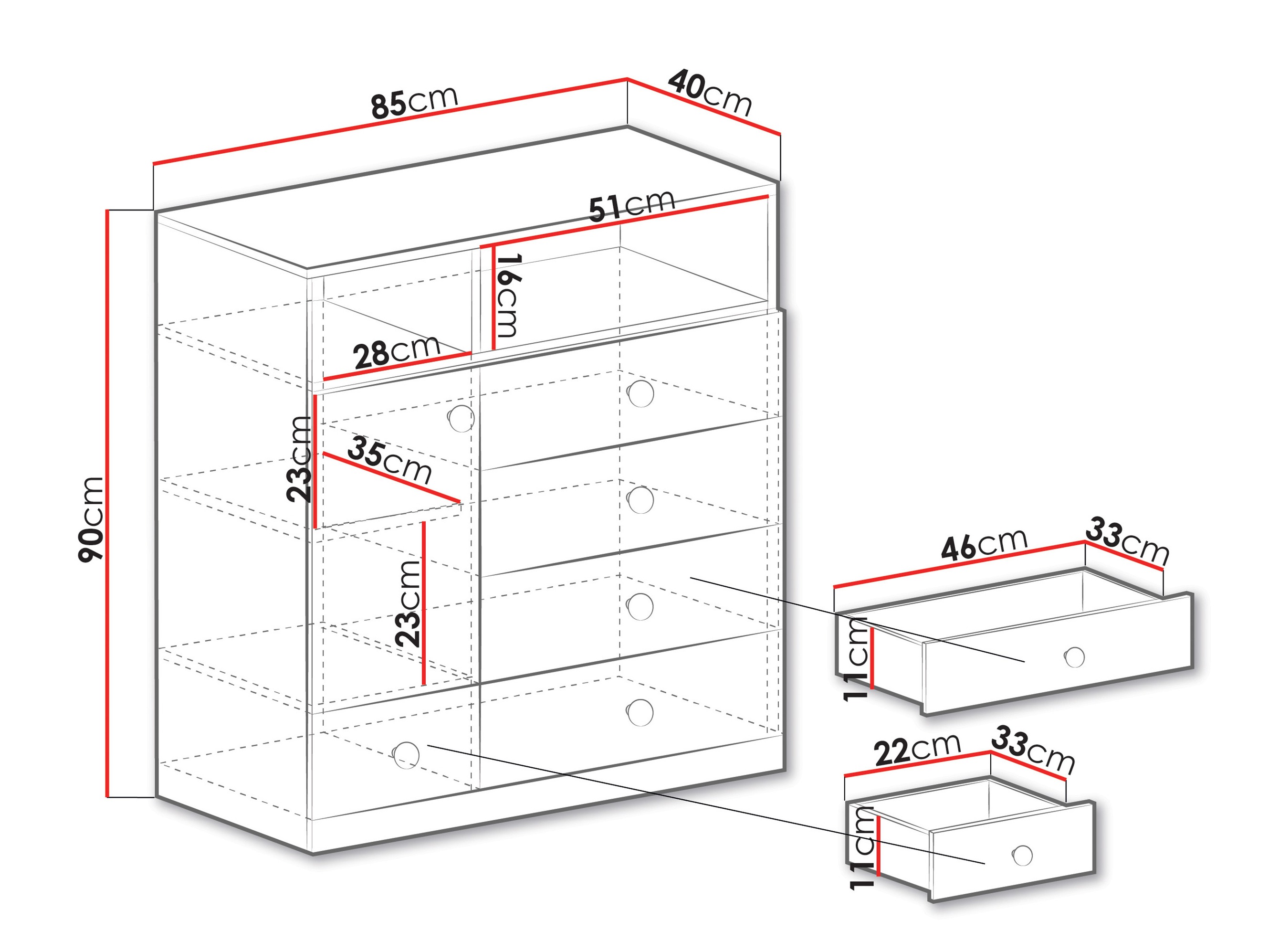 Ladekast Tesmonu 108