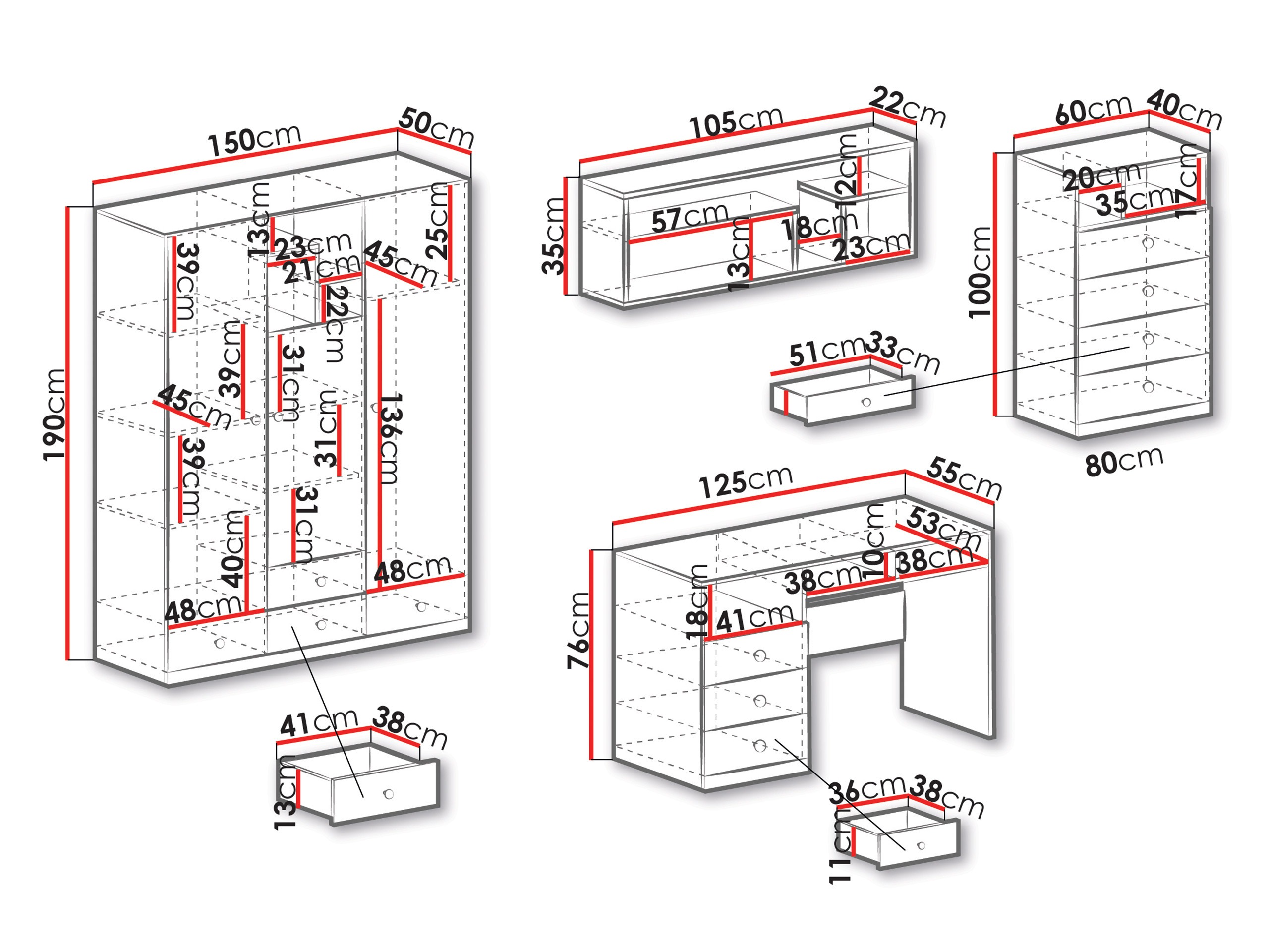 Meubelset Tesmonu 115