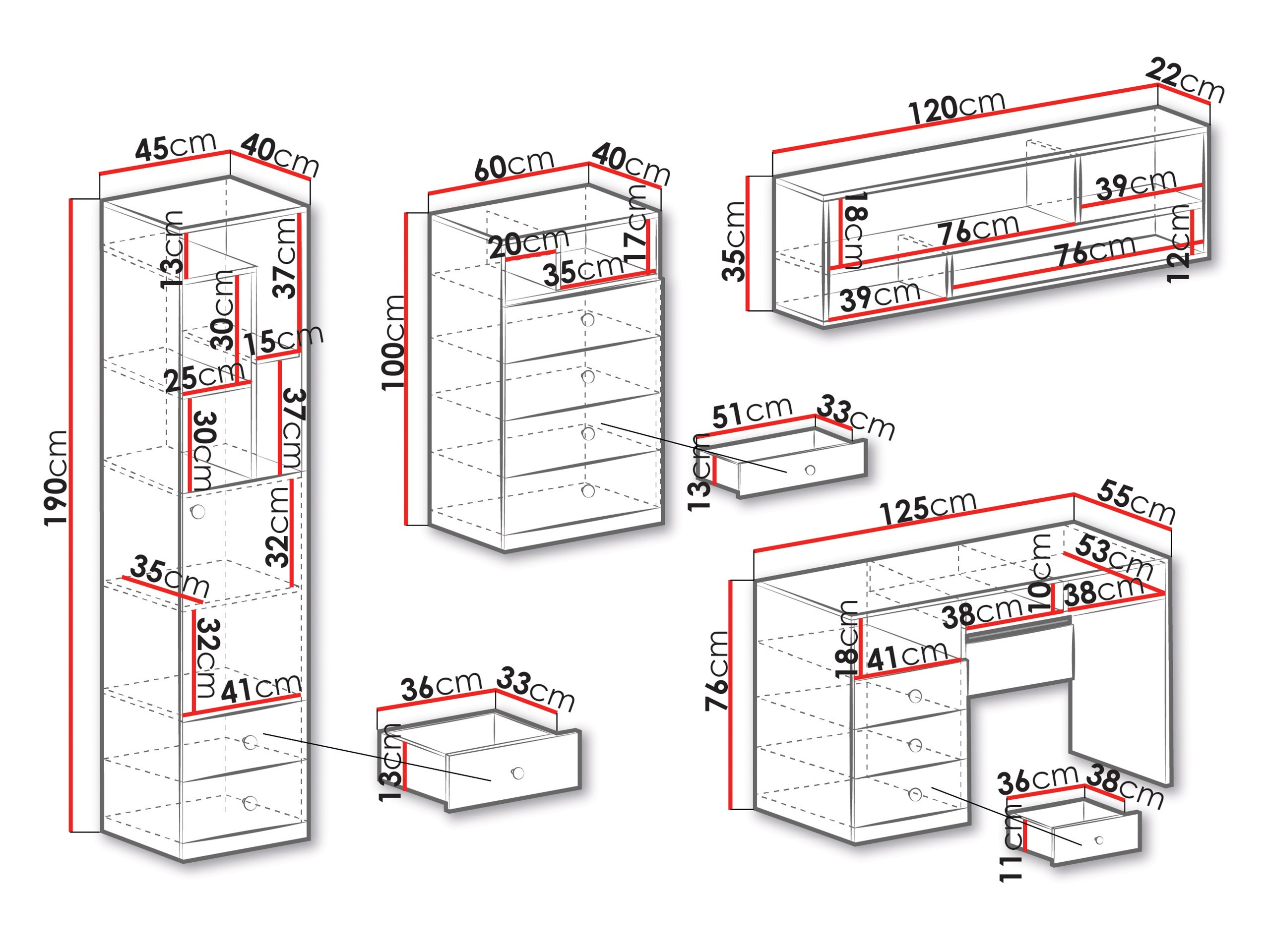 Meubelset Tesmonu 116