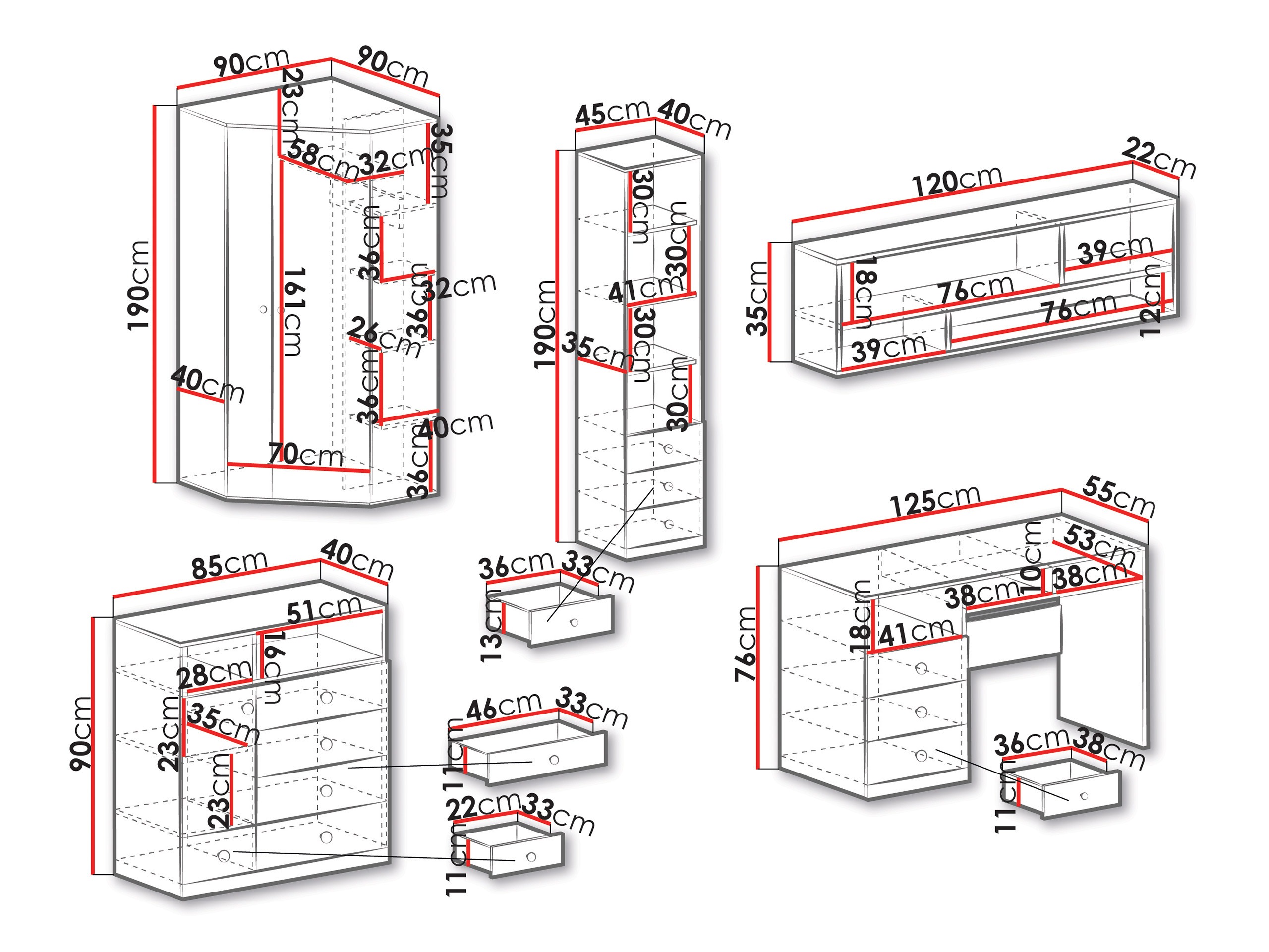 Meubelset Tesmonu 117