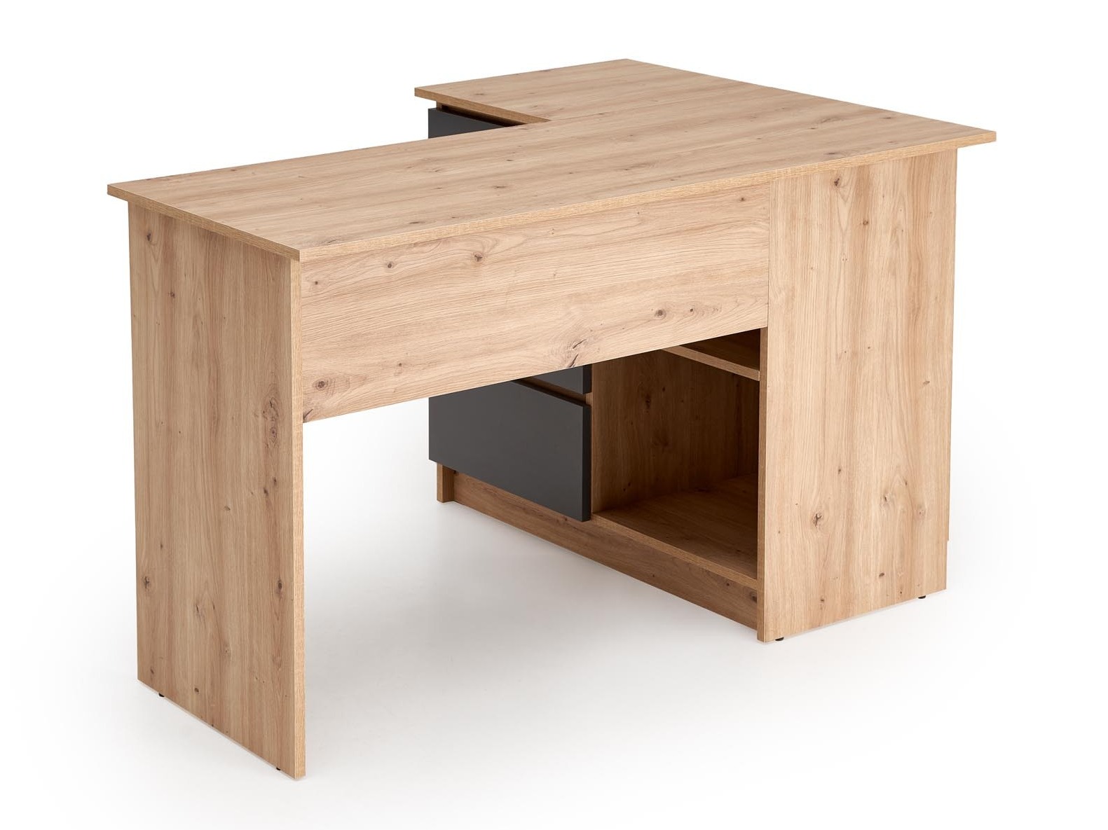 Hoekbureau Houston 1950 (Grafiet + Artisan eiken)