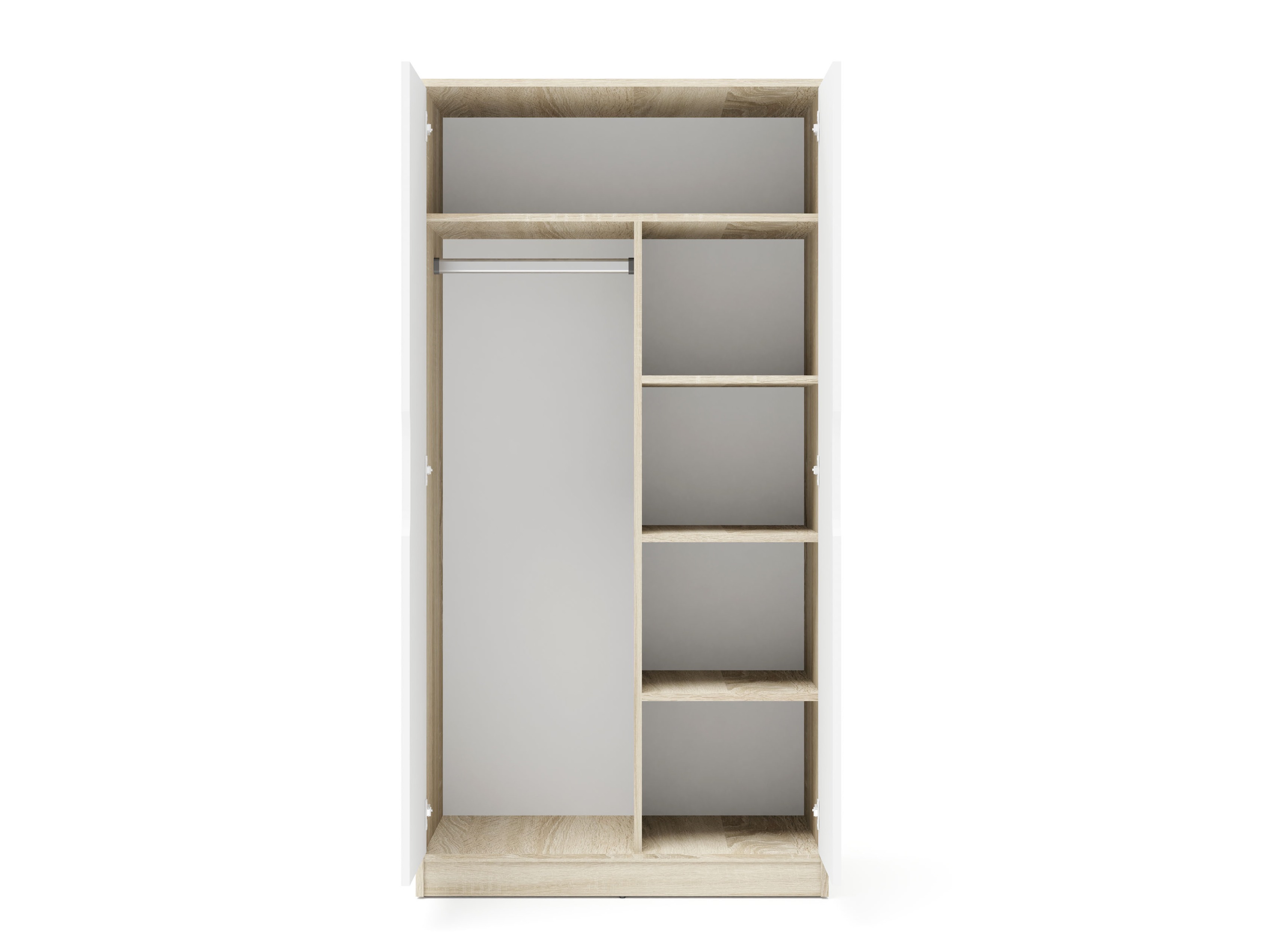 De reeks van de kinderkamer Elitenu 104 (Sonoma eik + Wit)