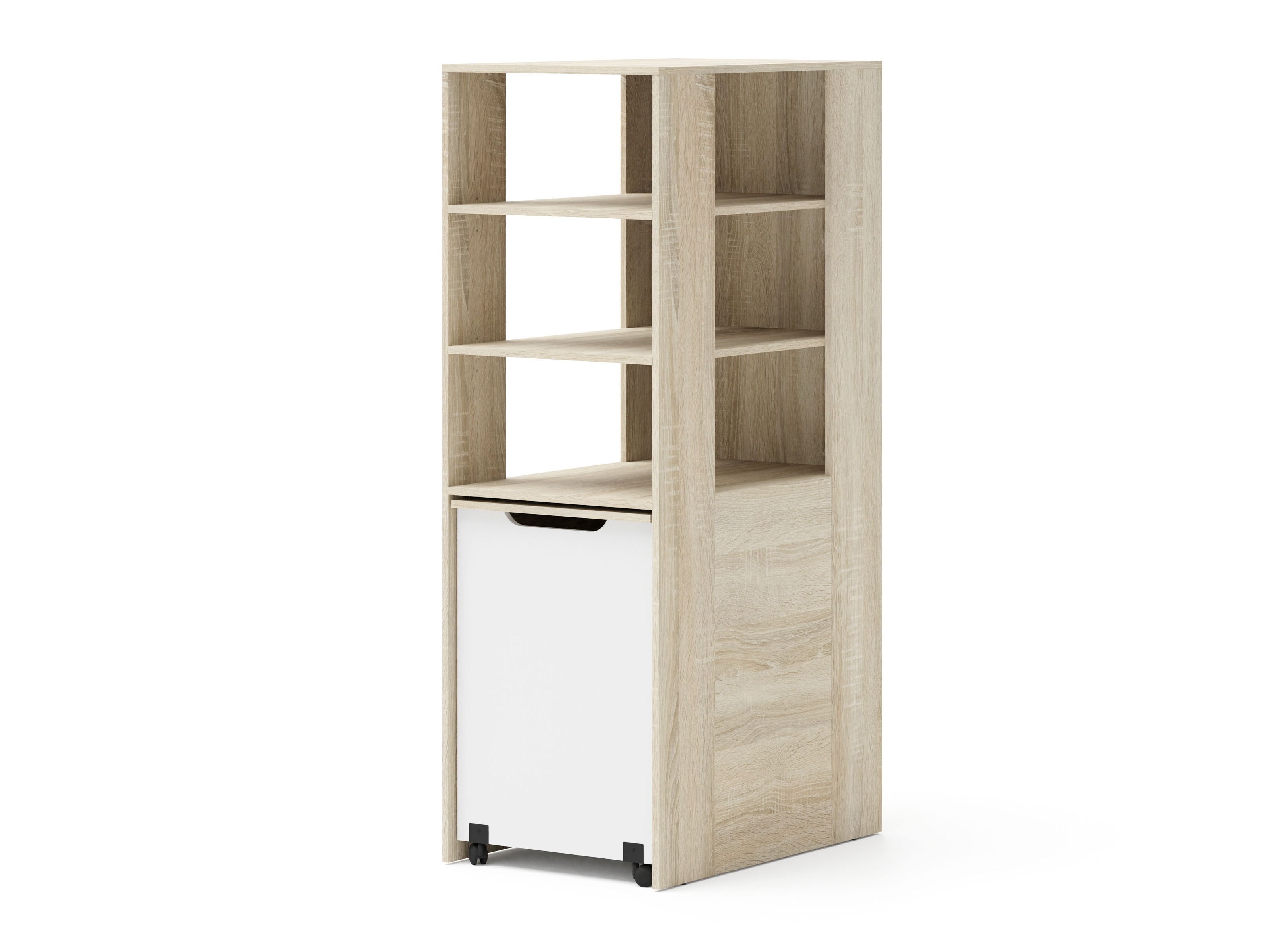 De reeks van de kinderkamer Elitenu 104 (Sonoma eik + Wit)