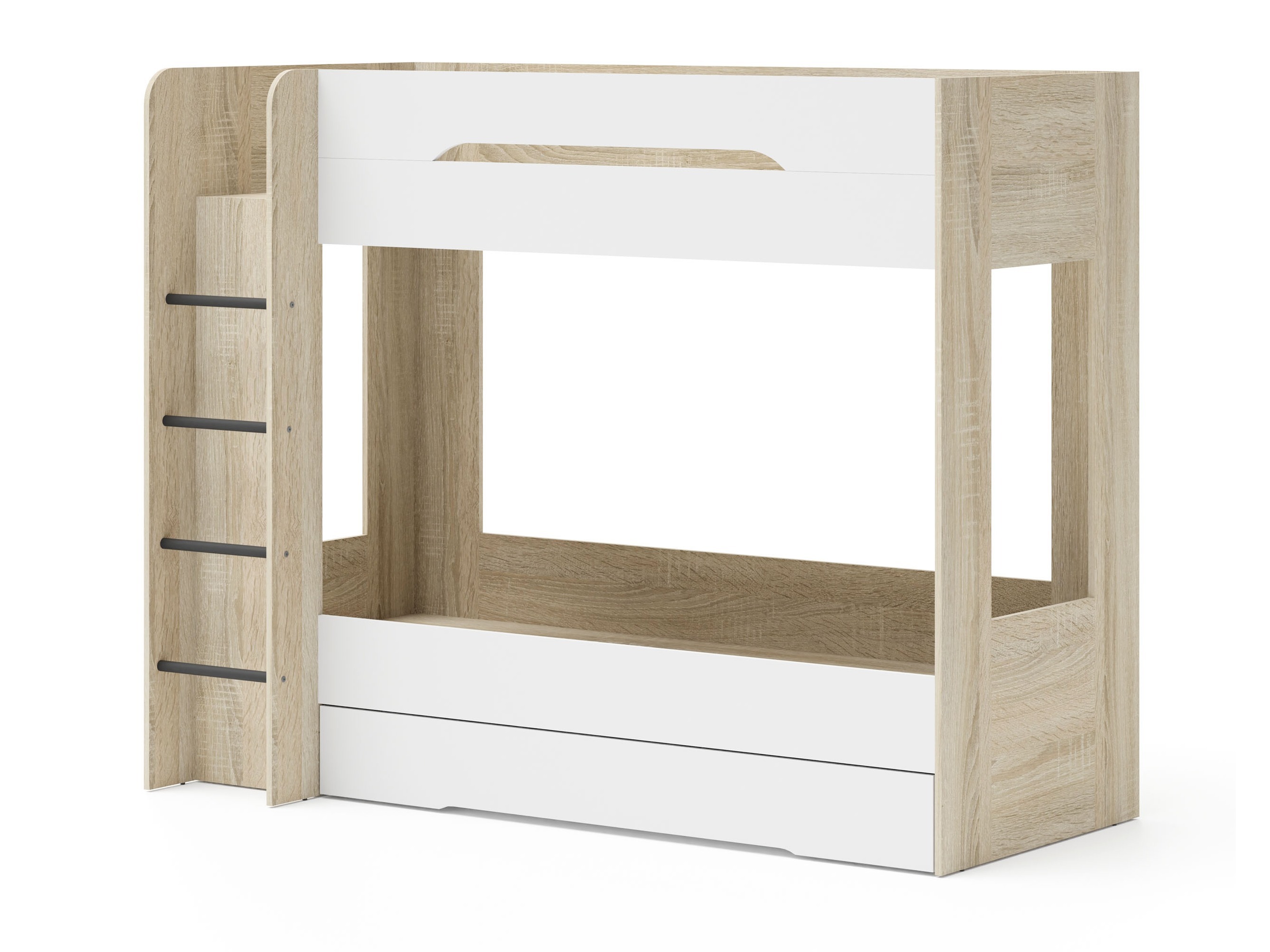 De reeks van de kinderkamer Elitenu 105 (Sonoma eik + Wit)