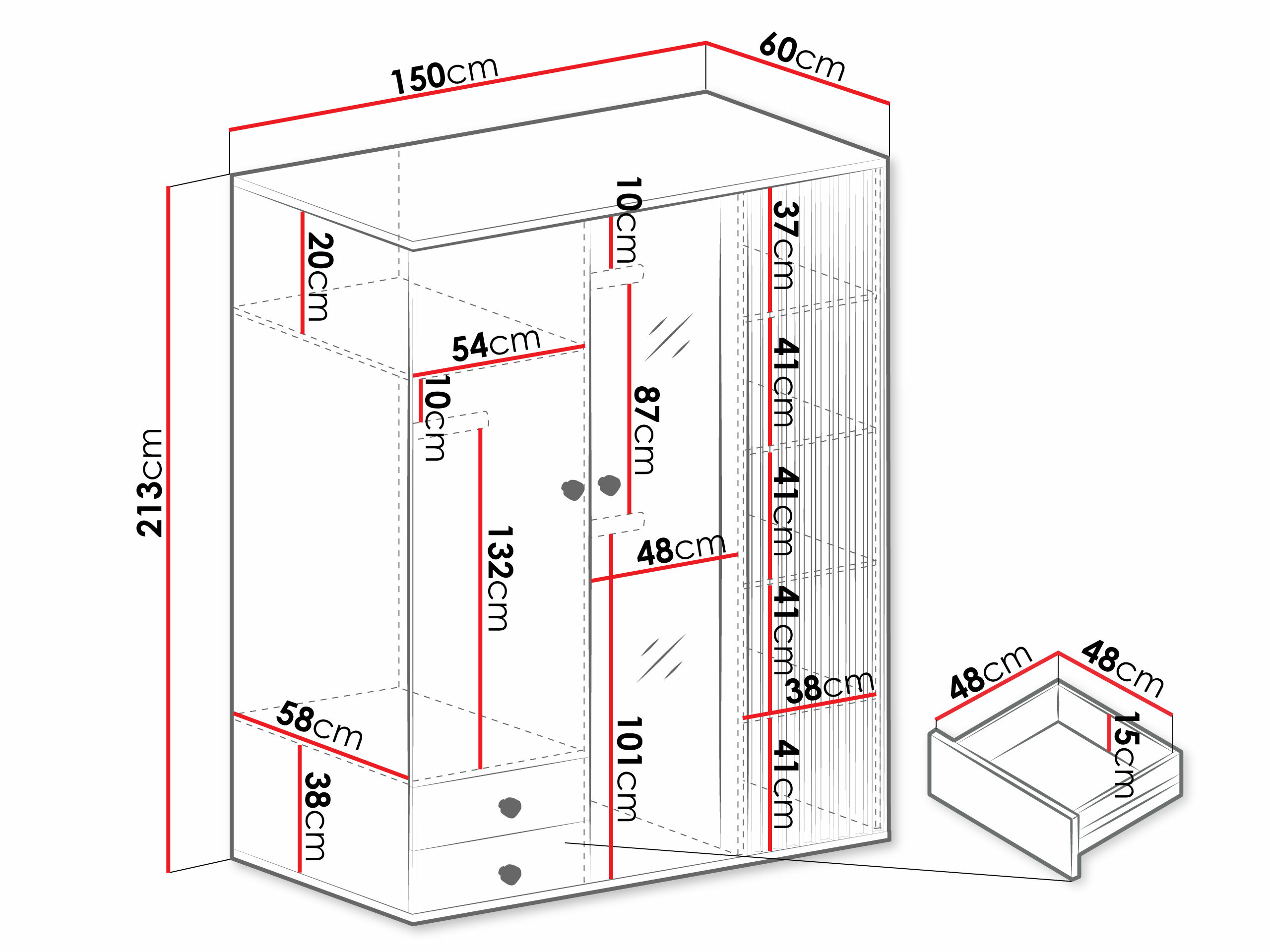Kledingkast Venmava 115