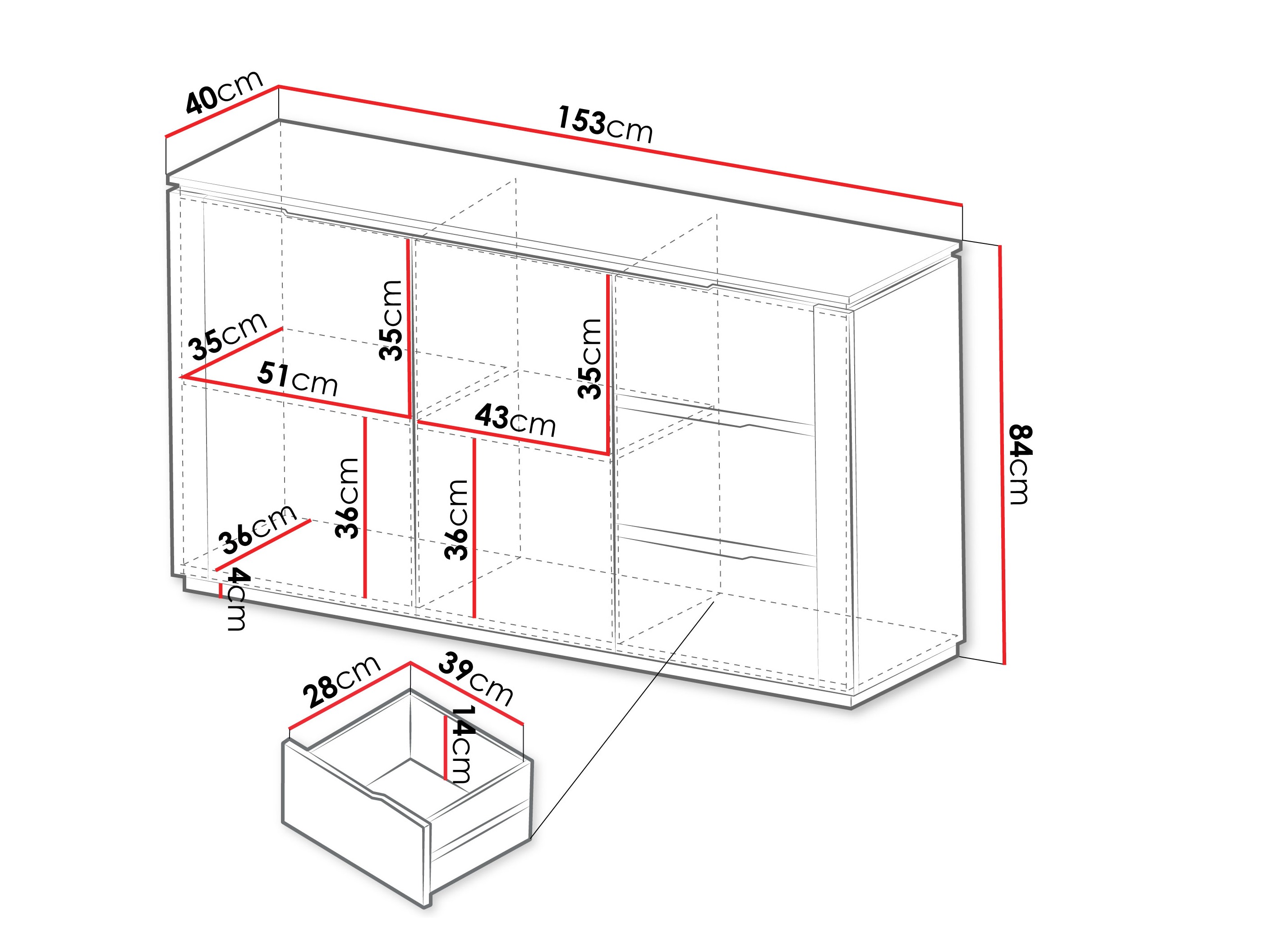 Ladekast Comfivo Ovitas