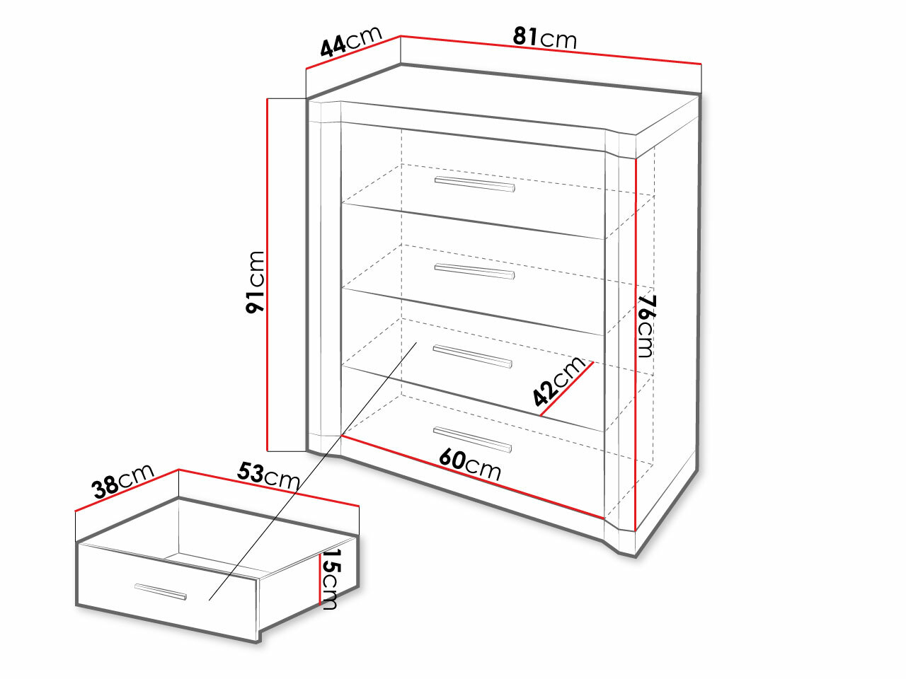 Ladekast Lorelie 103 (Truffel eiken)