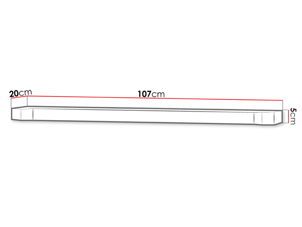 Wandplank Lorelie 109 (Sonoma eik)