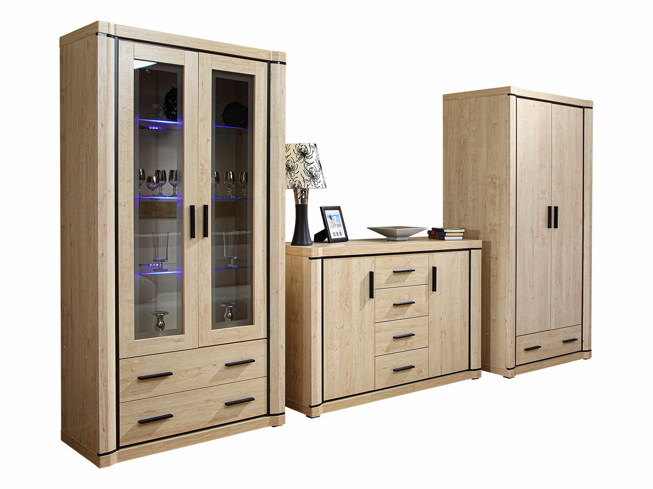 Woonkamerset Lorelie 125 (Sonoma eik)