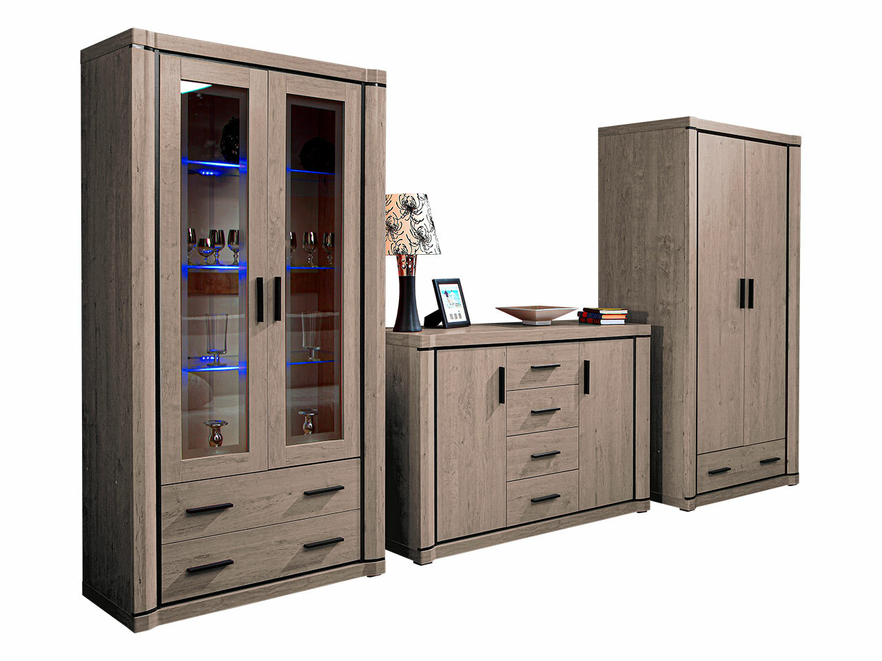 Woonkamerset Lorelie 125 (Truffel eiken)