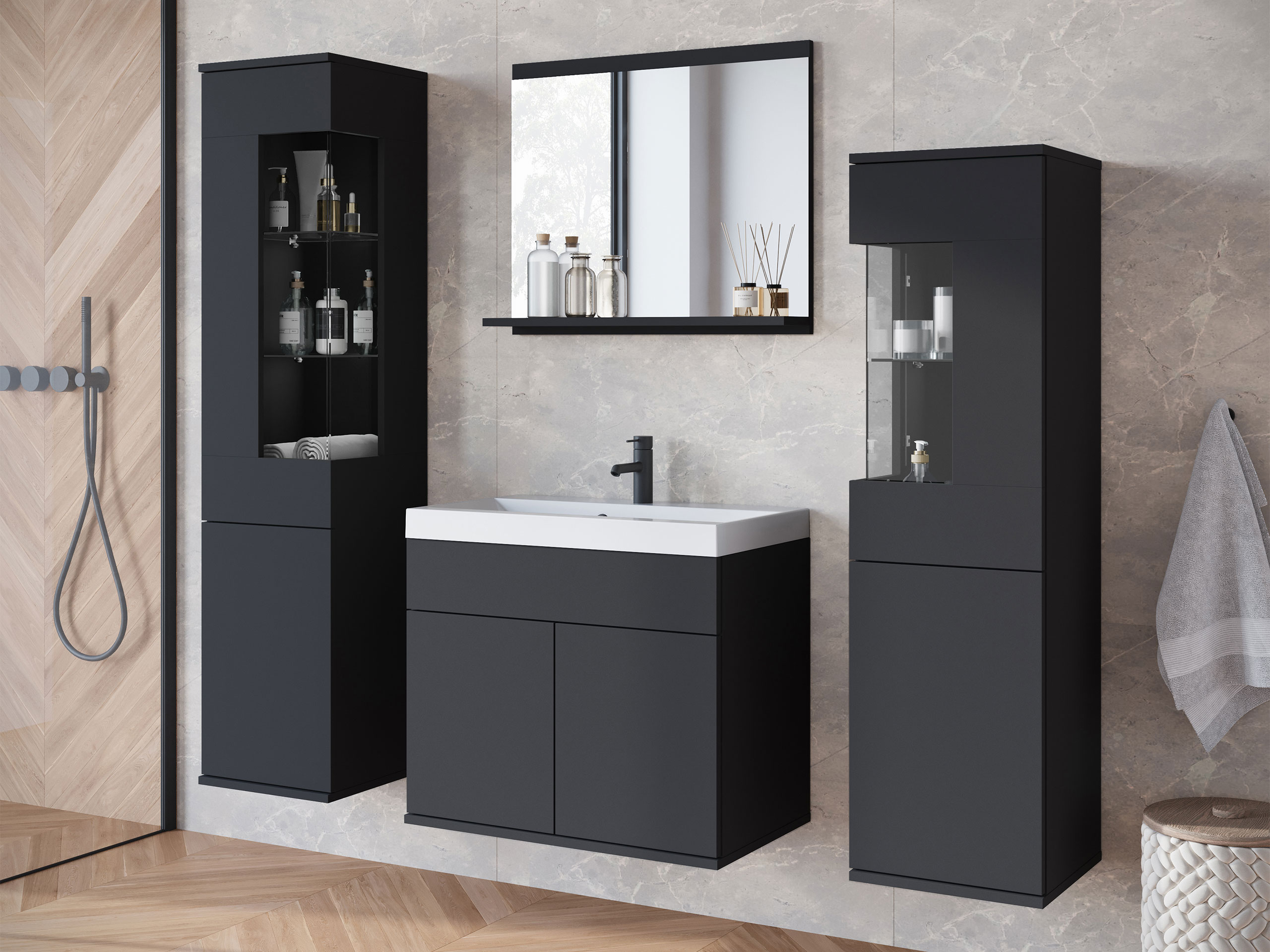 Badkamerset Sarasota 194 (Grafiet)