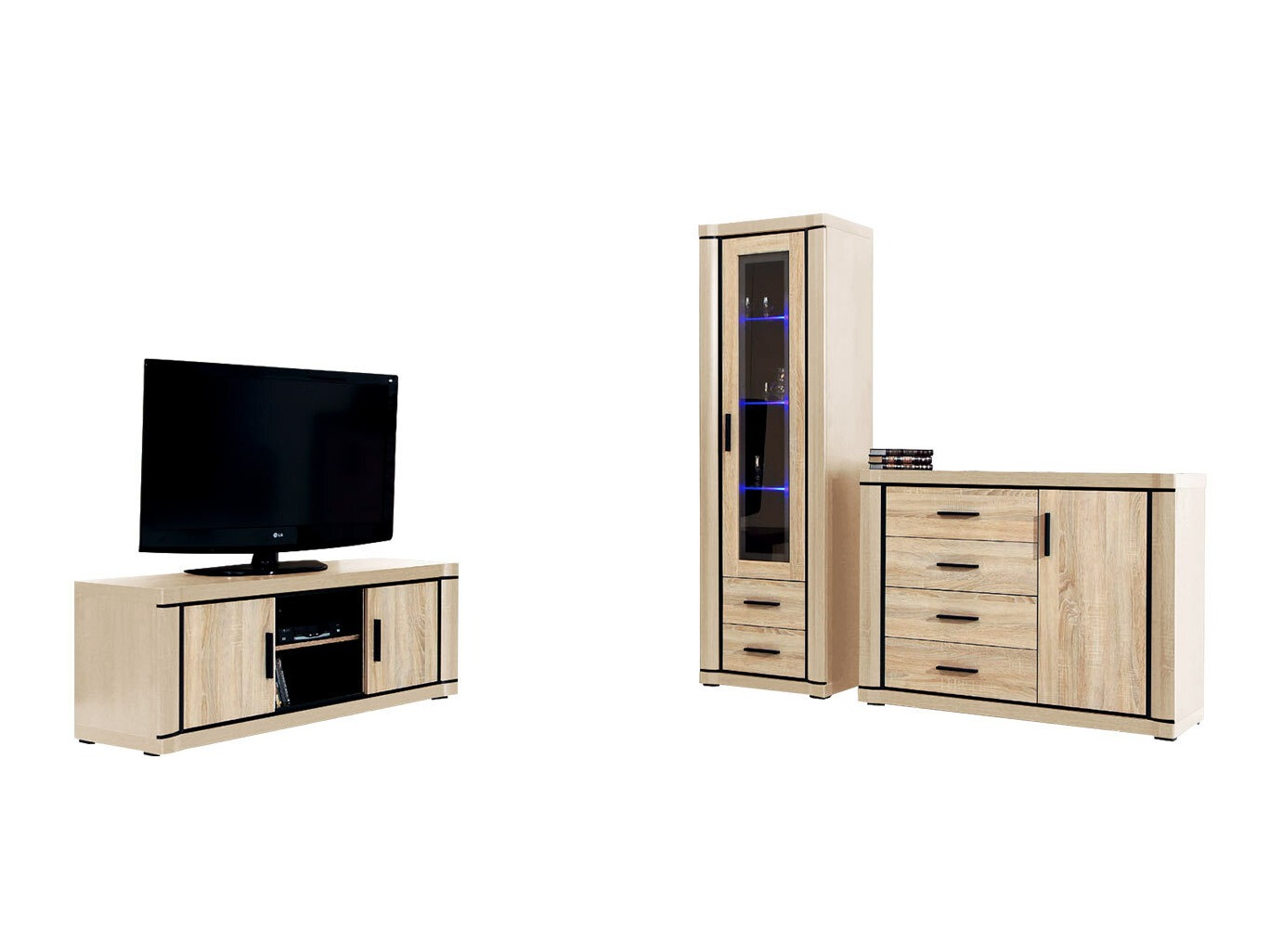 Woonkamerset Lorelie 122 (Sonoma eik)