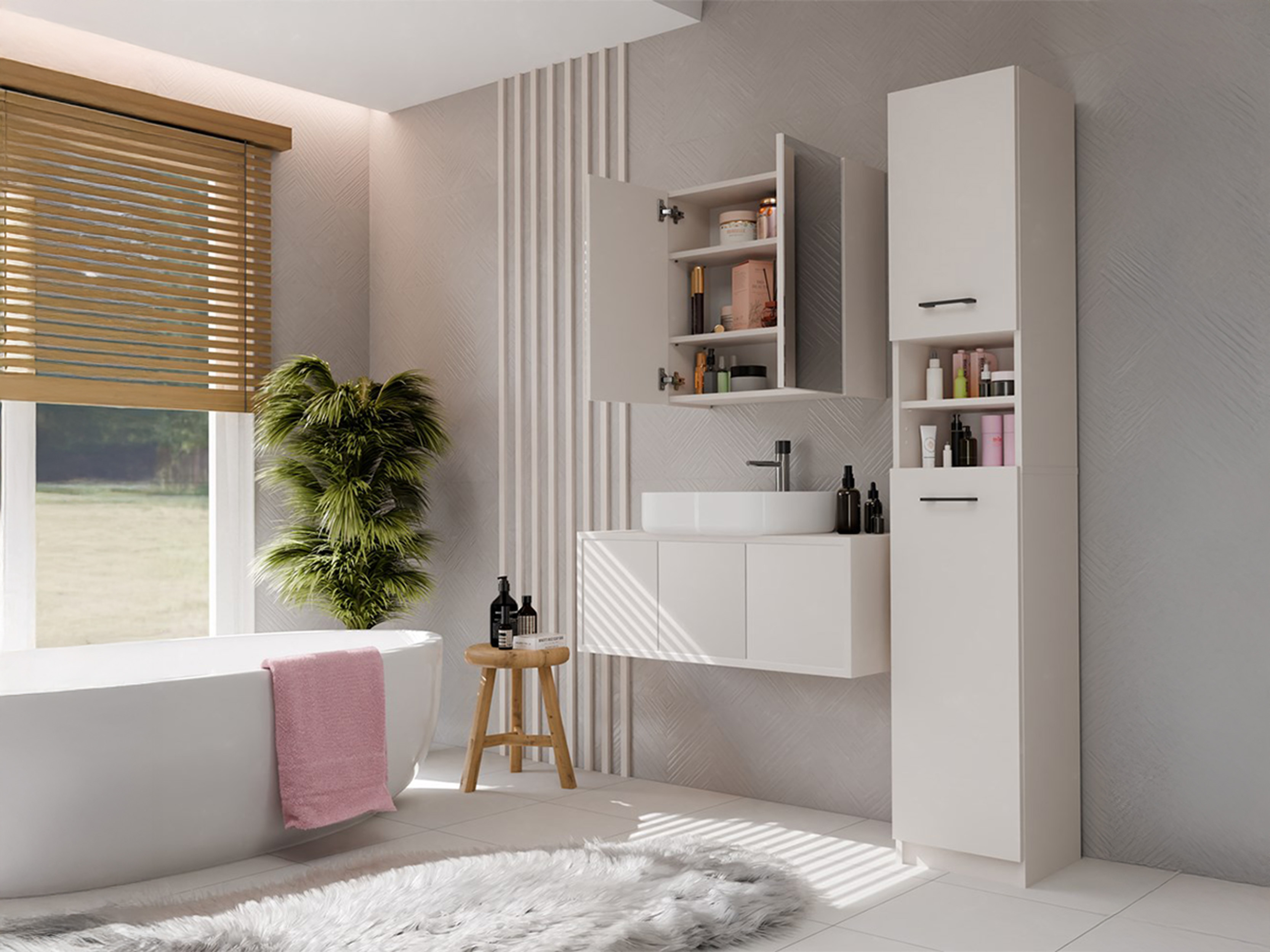 Badkamerspiegelkast Balelbo 101 (Kasjmier)