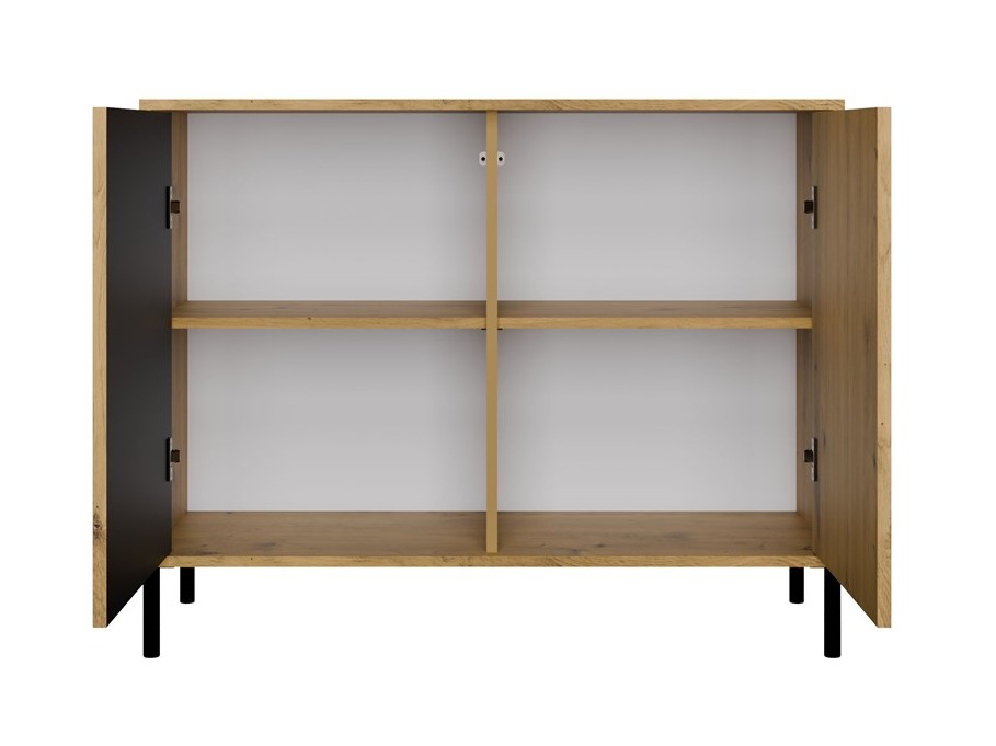 Dressoir Orlsone 109 (Artisan eiken + Zwart)