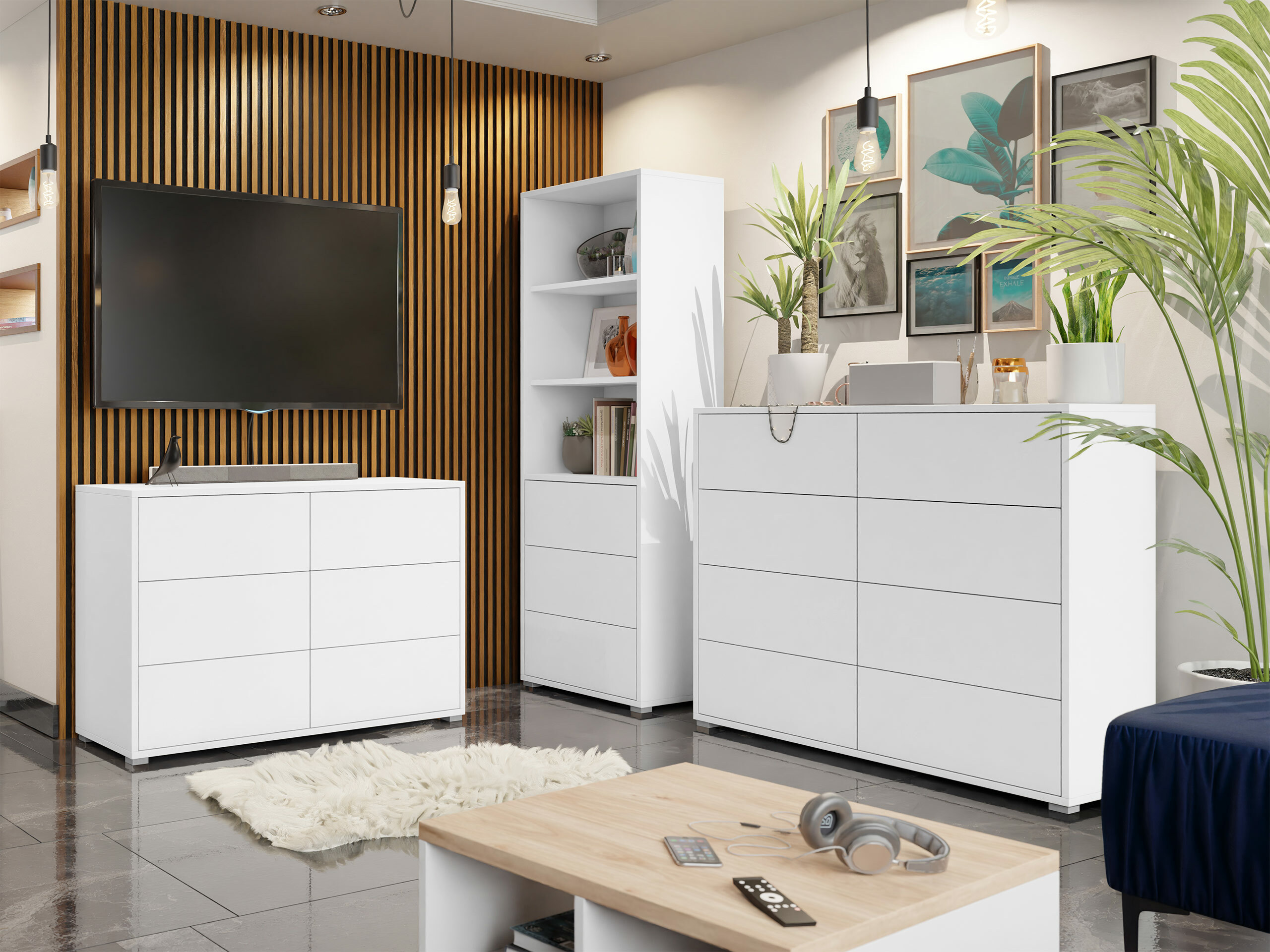 Woonkamerset Comfivo Tutela I (Wit)