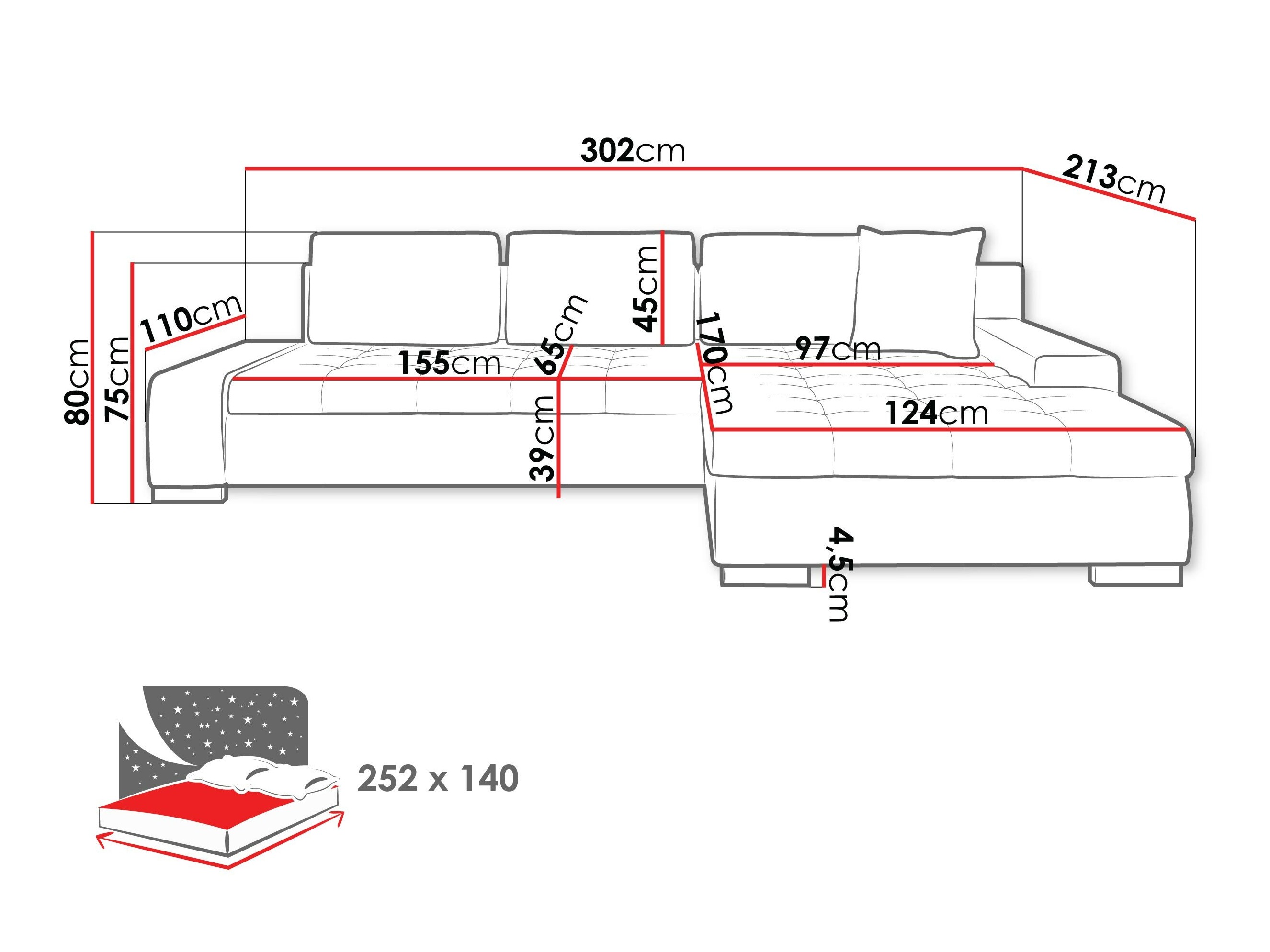 Hoekbank Comfivo Nitor II (Soft 011 + Lawa 06)