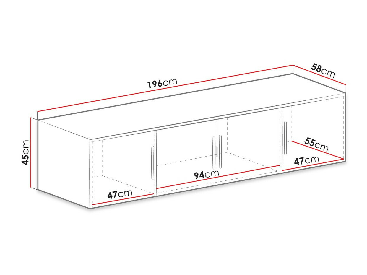 Kledingkast Dortivu I (Wellington eik)