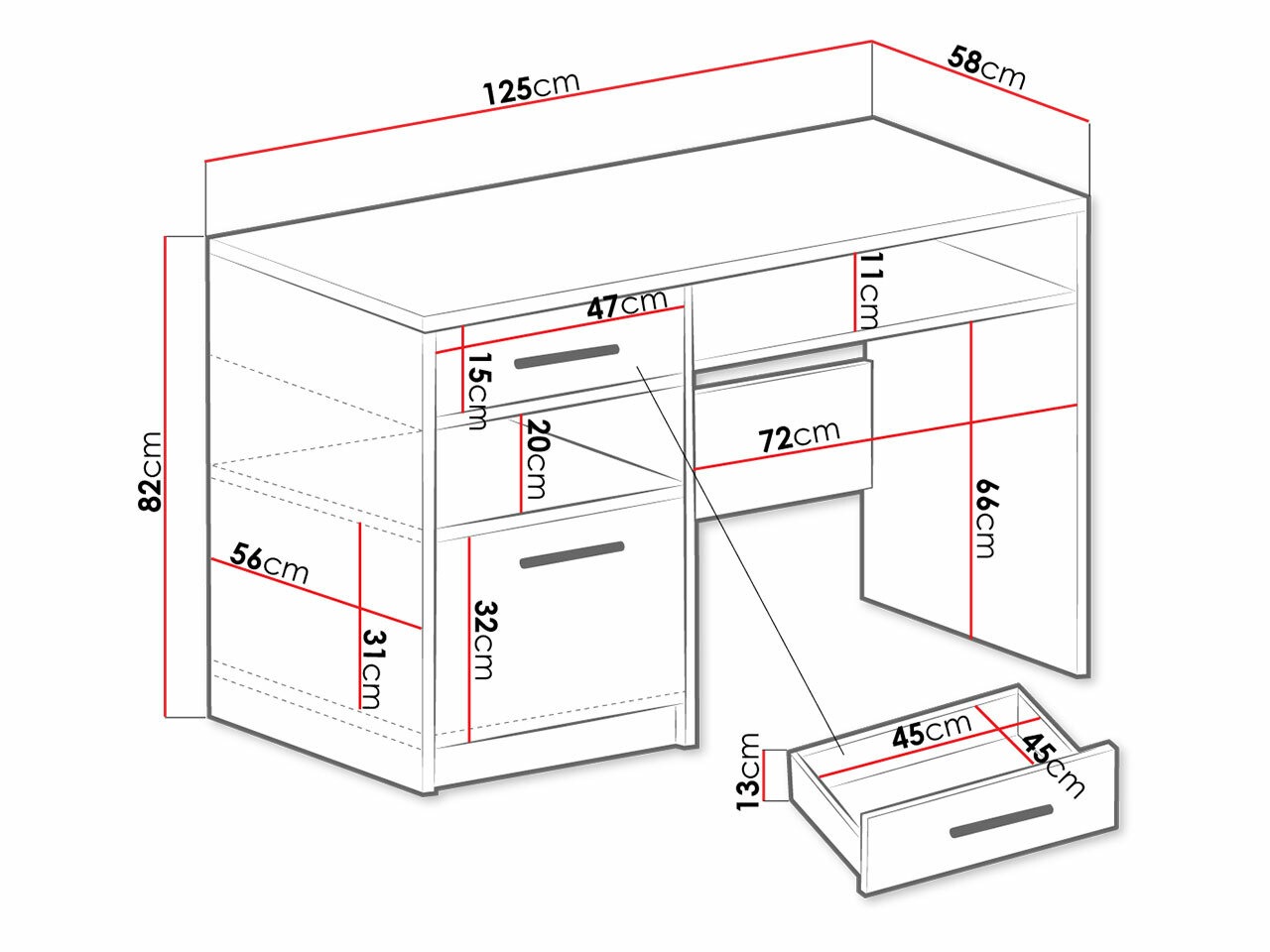 Bureau Dortivu (Grafiet)