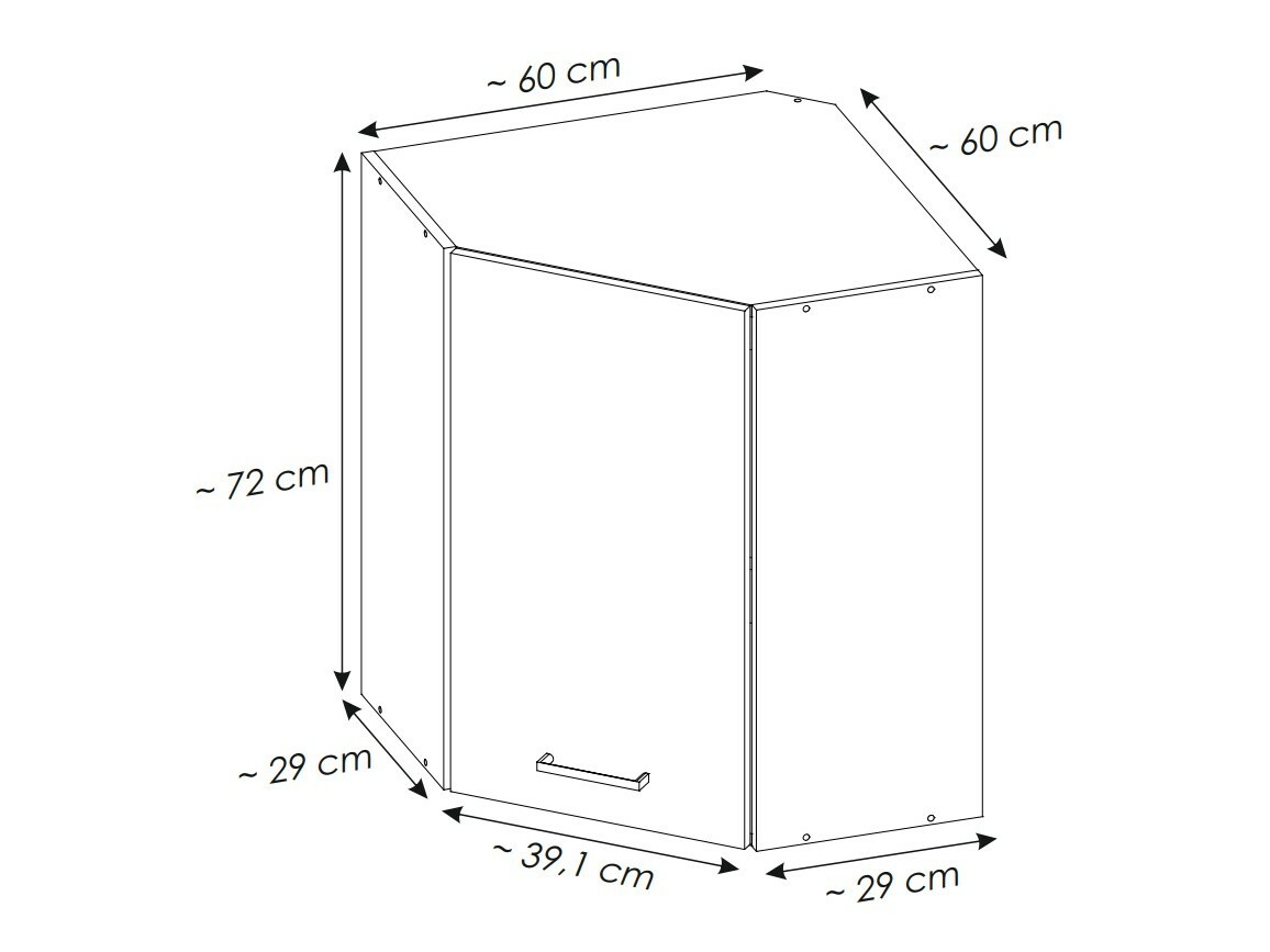Modulaire wandhoekkast Quti 119
