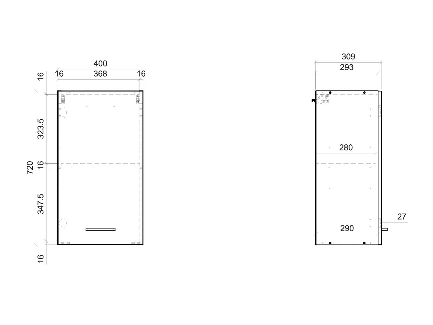 Modulaire wandkast Quti 114