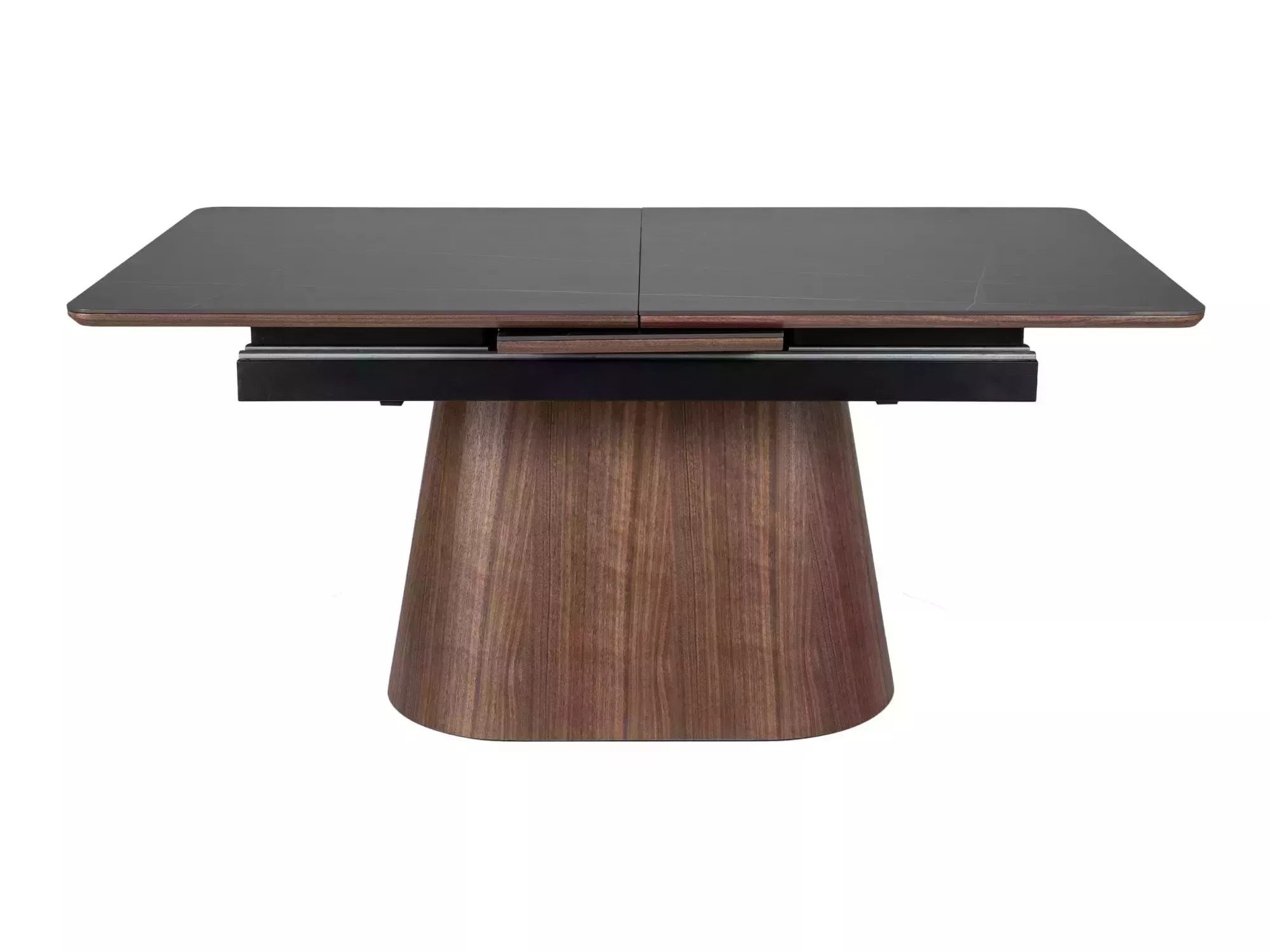 Tafel Detroit 932 (Zwart + Notenhout)