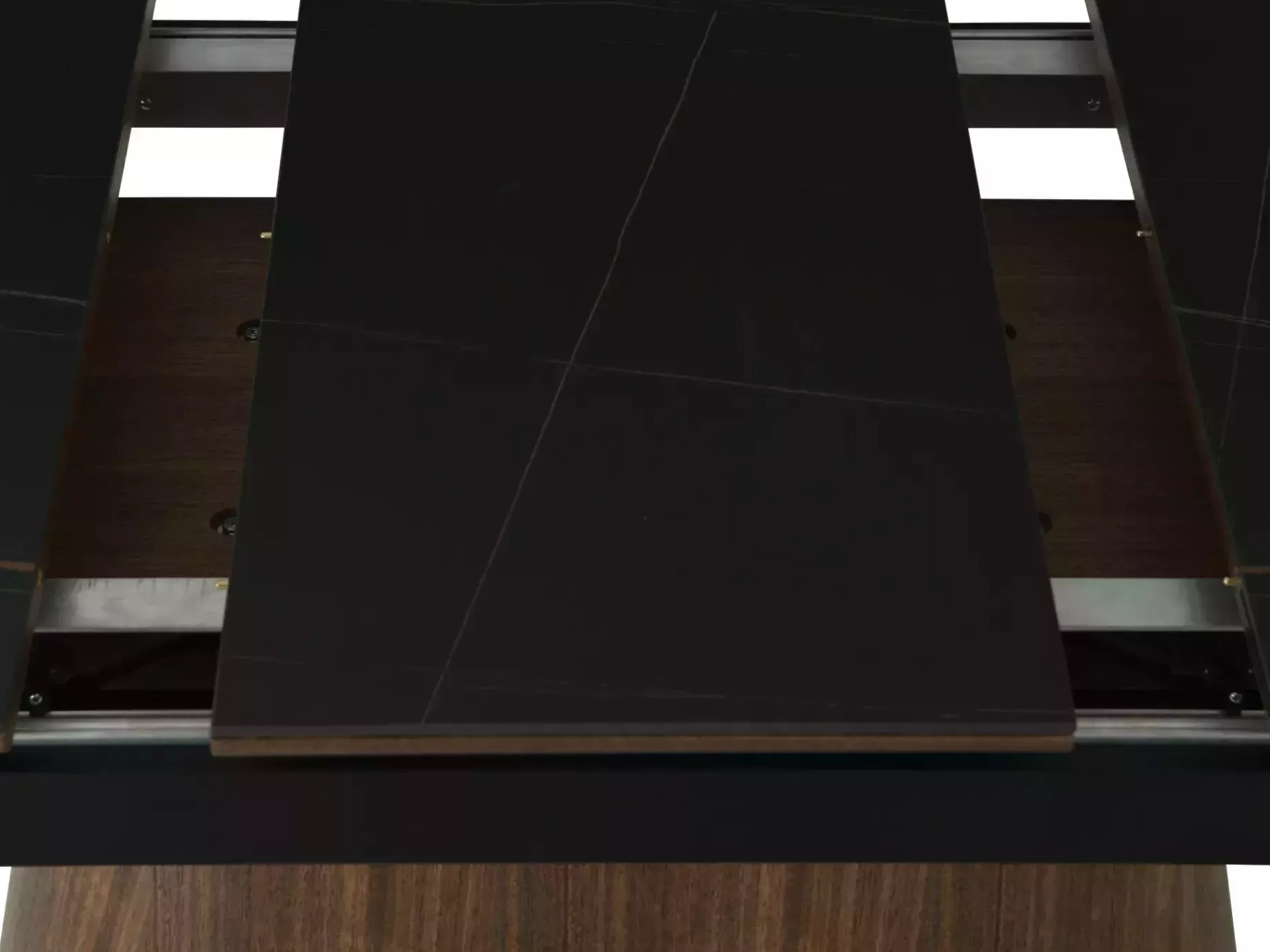 Tafel Detroit 932 (Zwart + Notenhout)