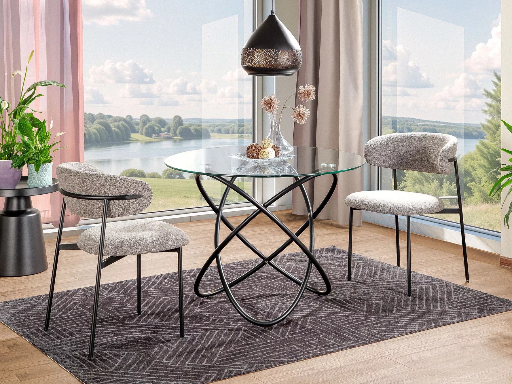 Tafel Detroit 933 (Zwart)