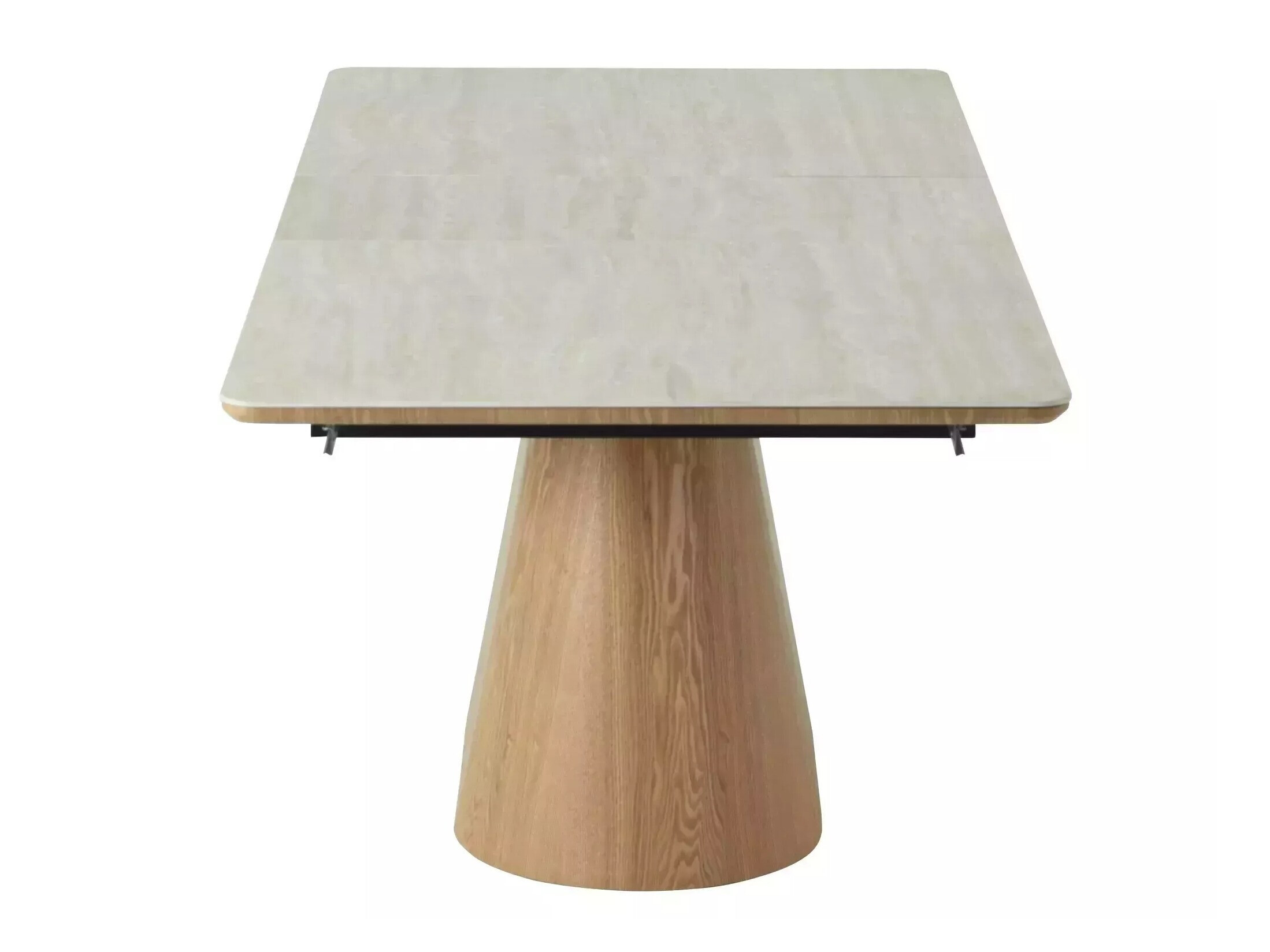 Tafel Detroit 932 (Licht travertin + Eiken)