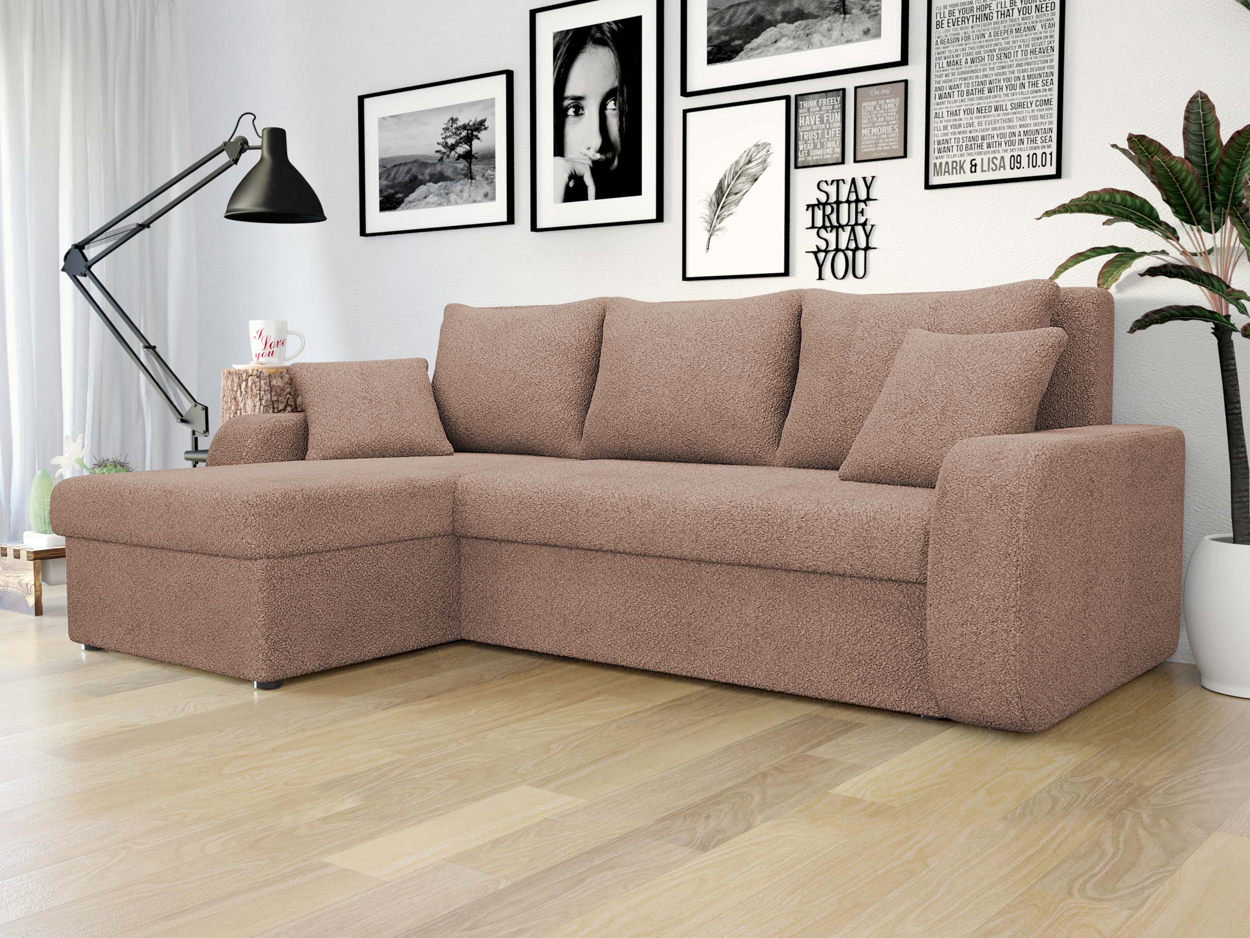 Hoekbank Comfivo Melissa (Coral 45)