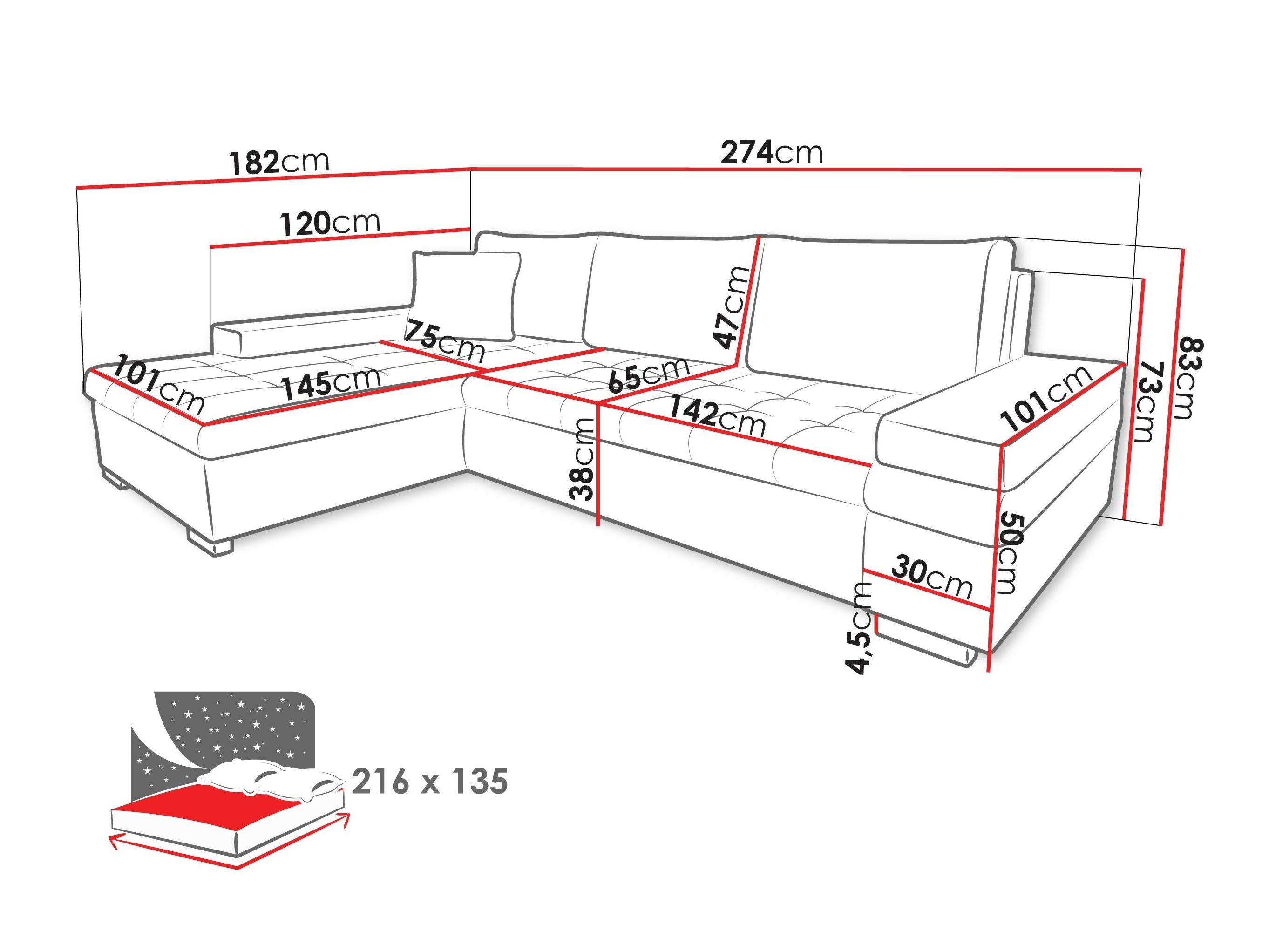 Hoekbank Comfivo 212 (Otusso 14 + Sorriso 04)