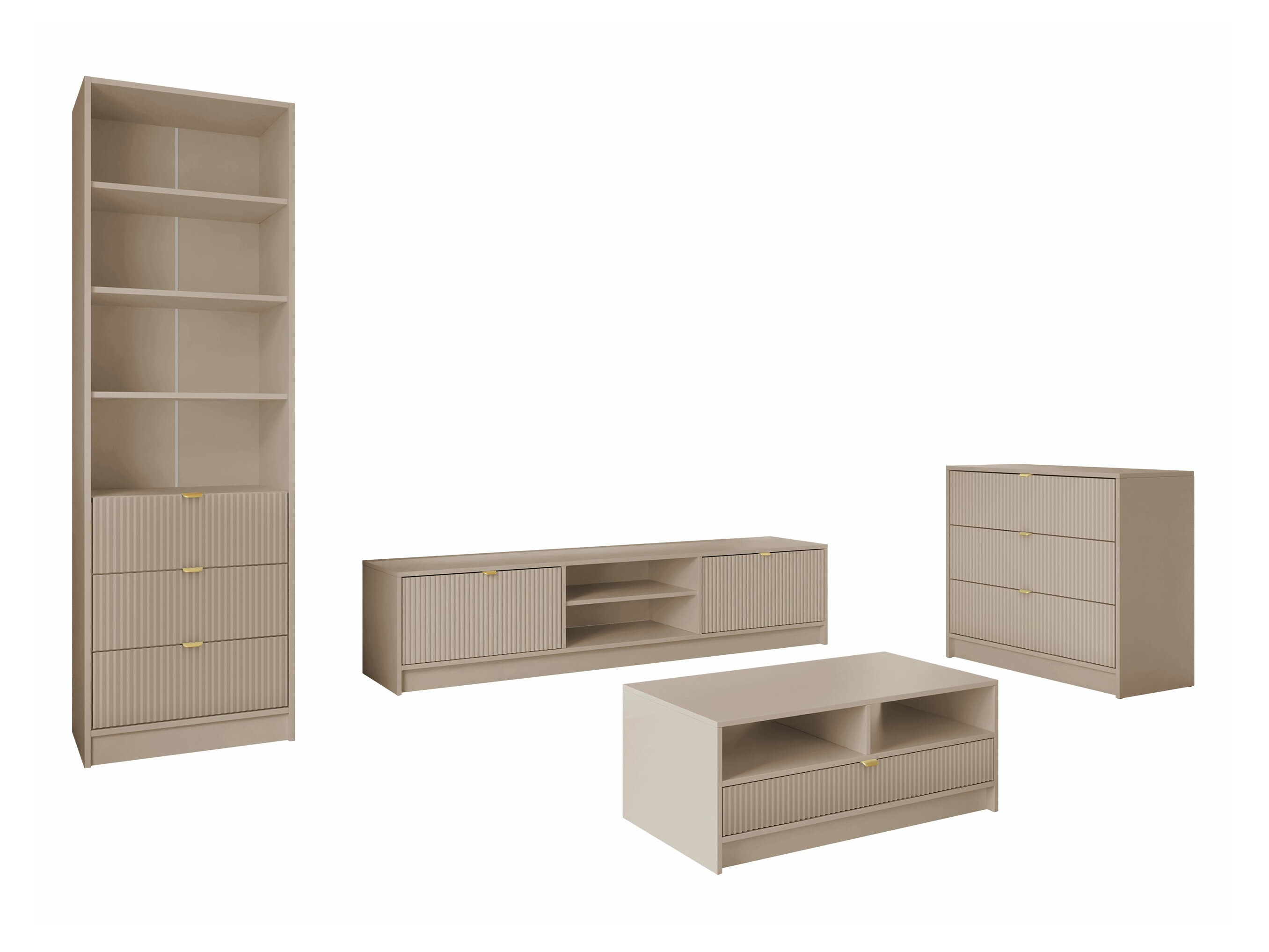 Woonkamerset Comfivo Papilio VII (Beige)
