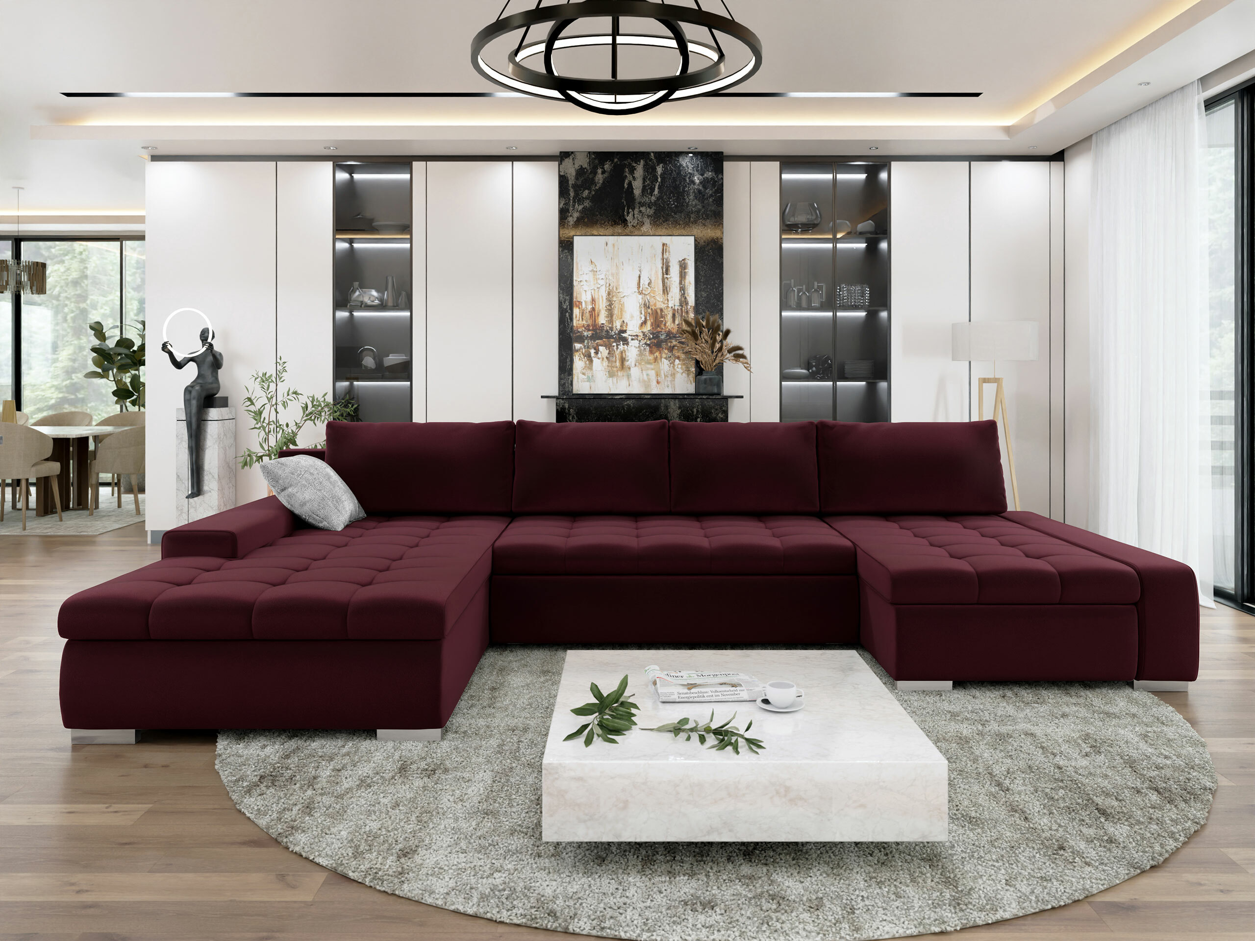 Hoekbank Comfivo Oliva I (Venus Velvet 2932 + Miu 2059)