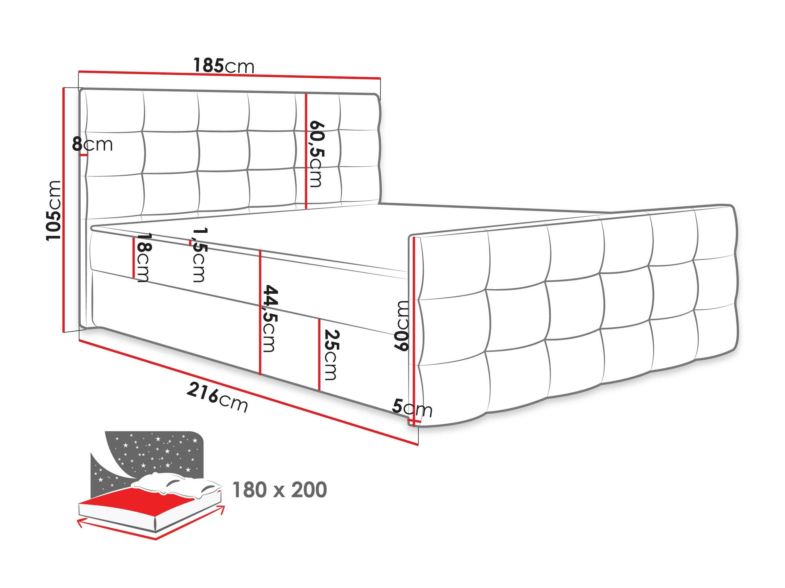 Boxspring Memphis 113 (Rico 19)