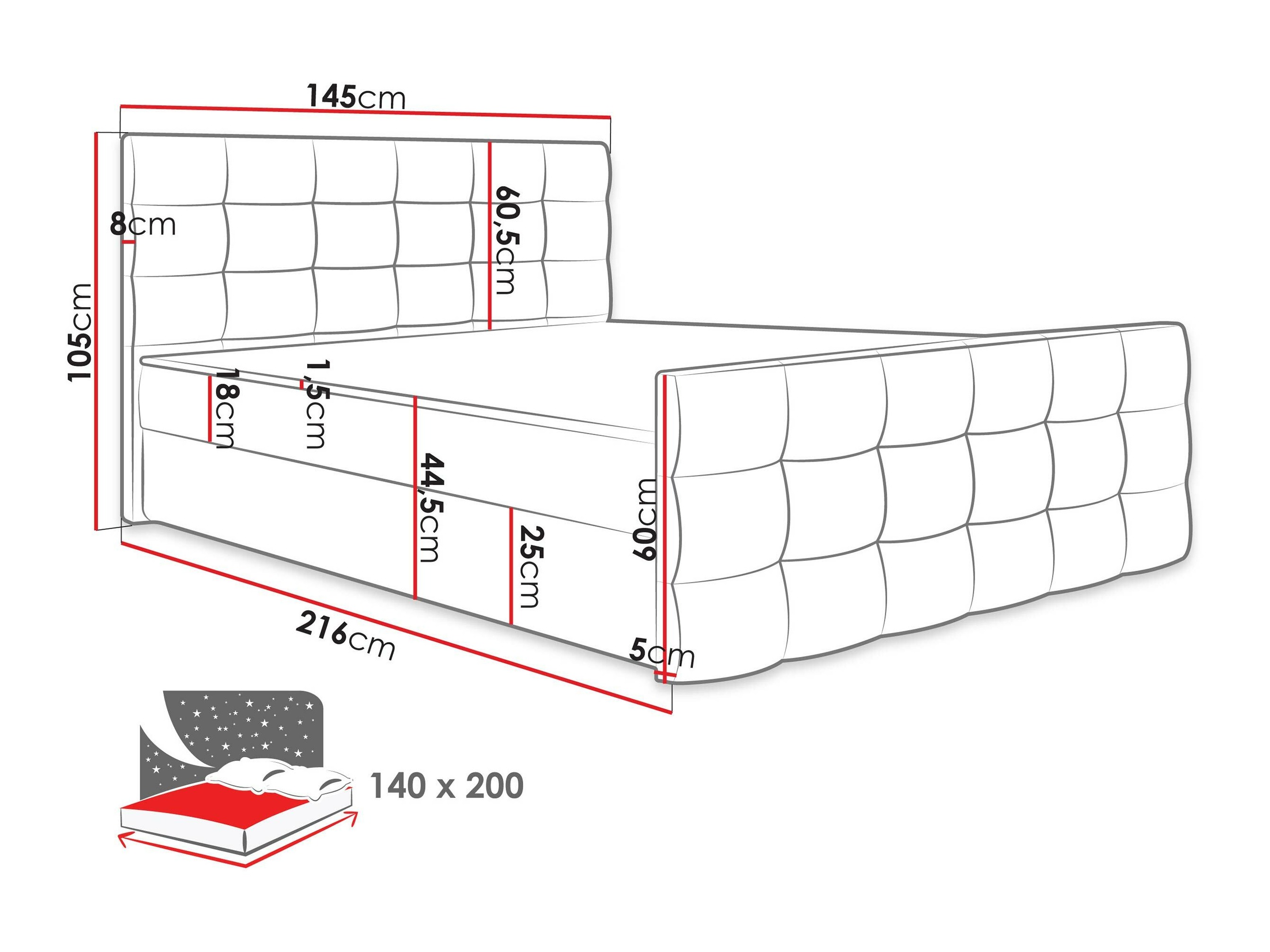 Boxspring Memphis 113 (Soft 001)