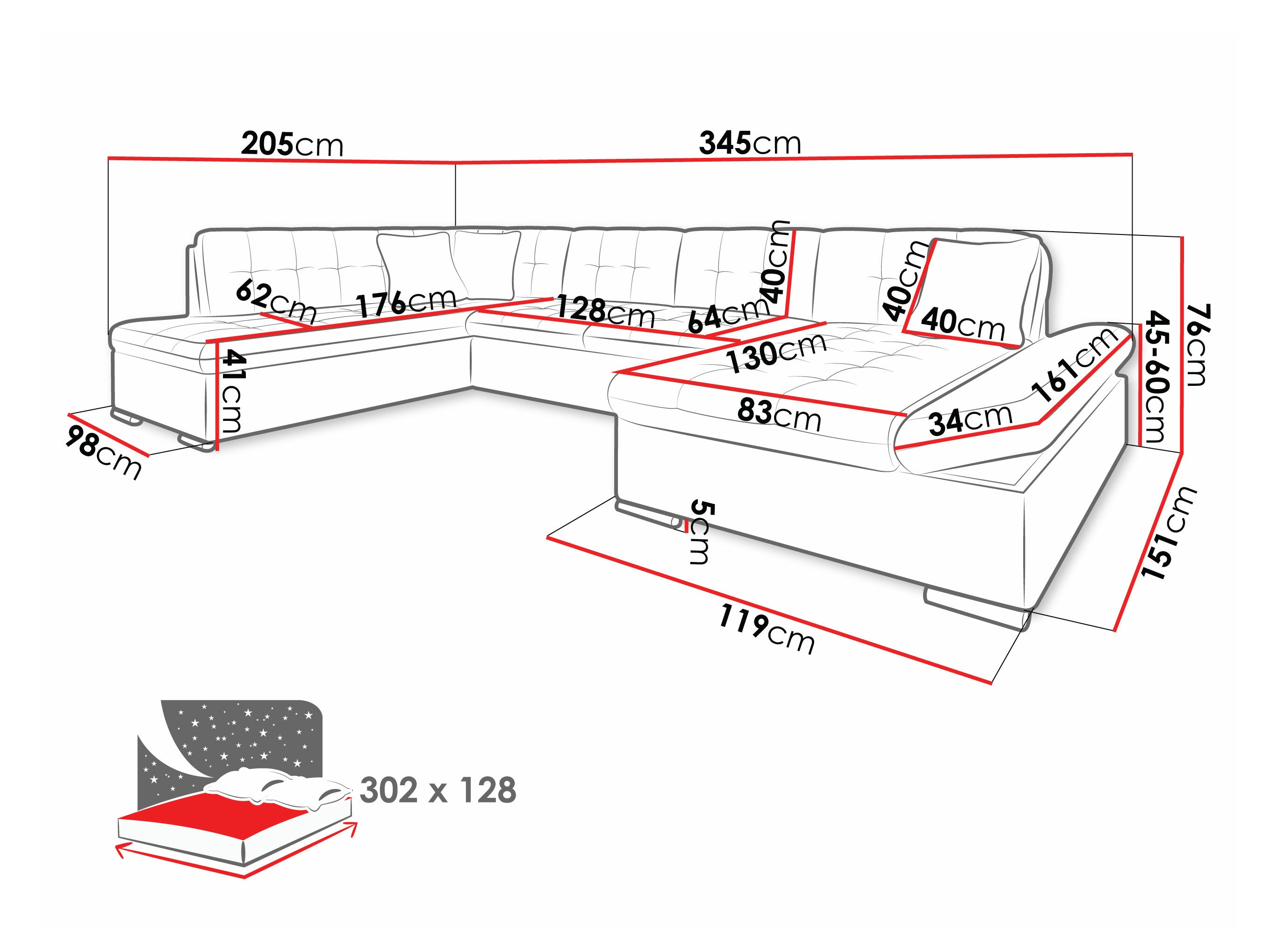 Hoekbank Comfivo 150 (Soft 017 + Kronos 22 + Kronos 02)