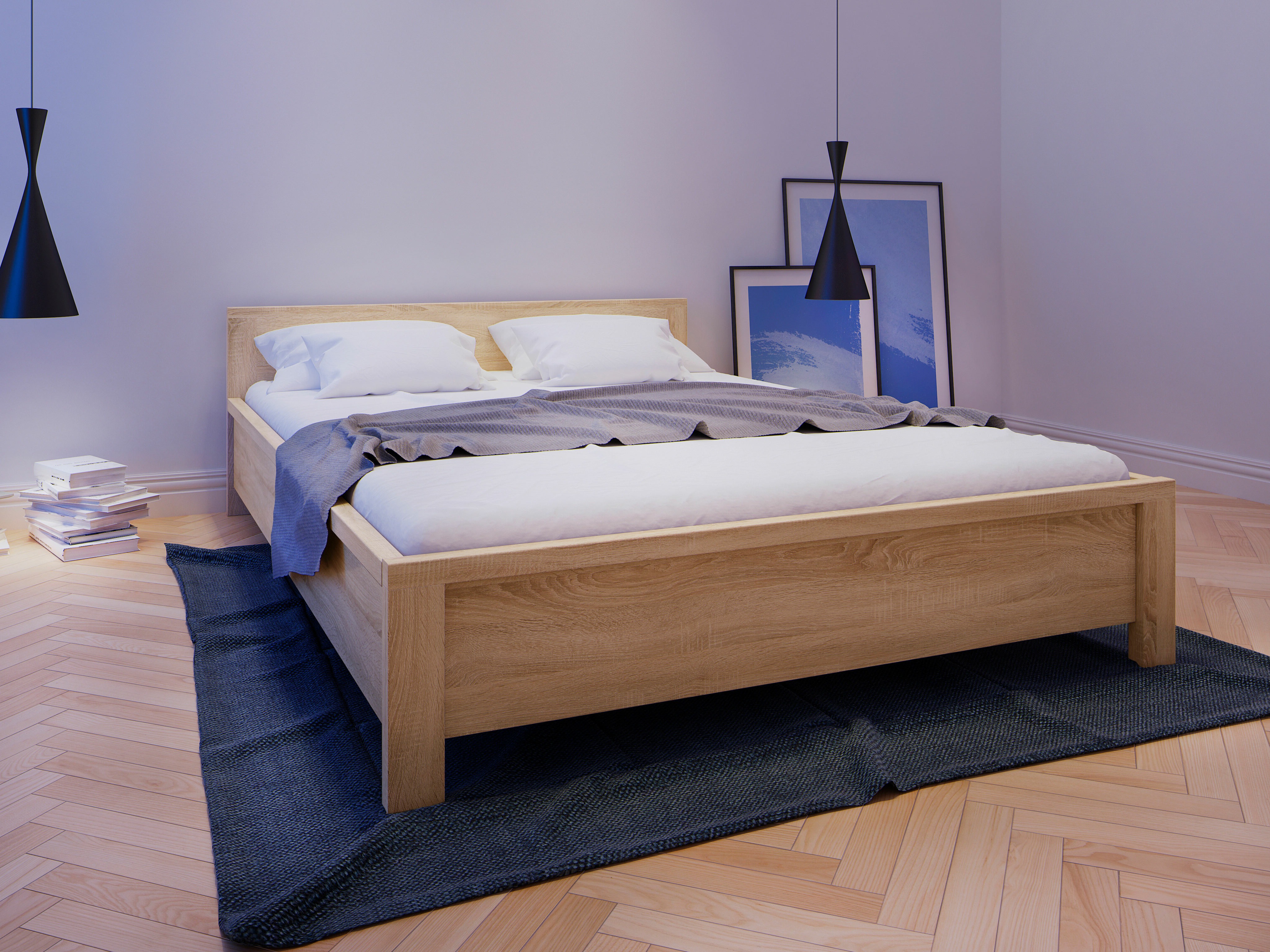 Bed Nolroma 121 (Sonoma eik)