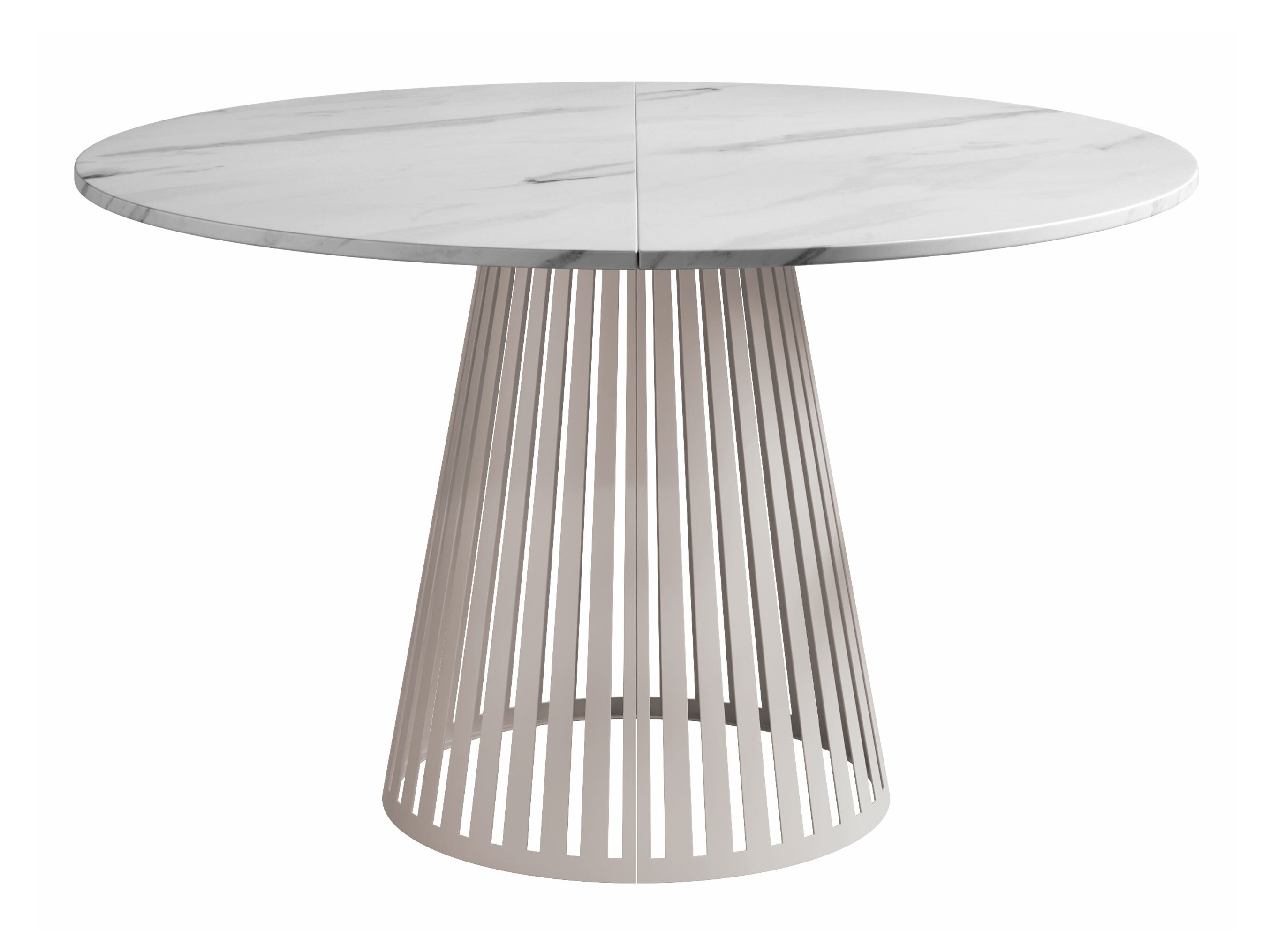 Tafel Prudentia (Wit marmer + Kasjmier)