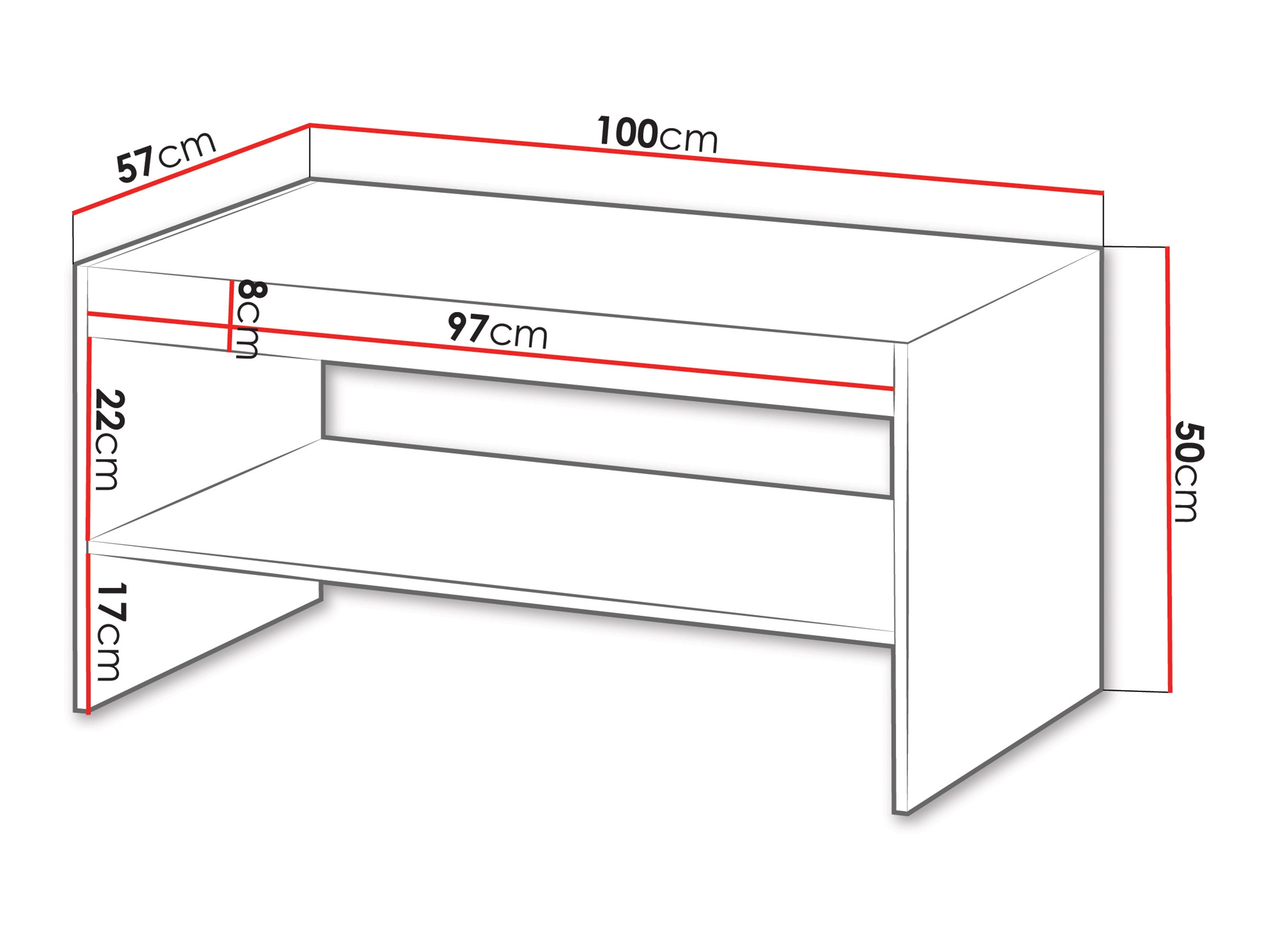 Salontafel Evavese 107 (Beige)