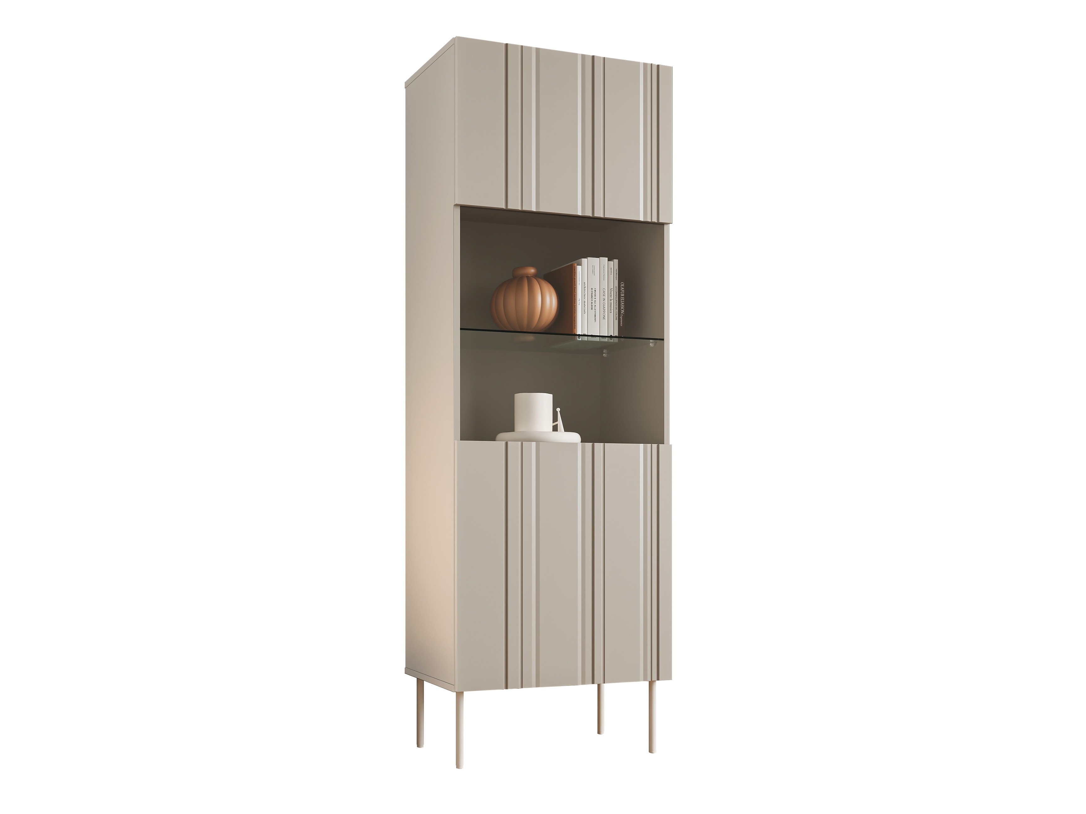 Boekenkast Evavese 108 (Beige)