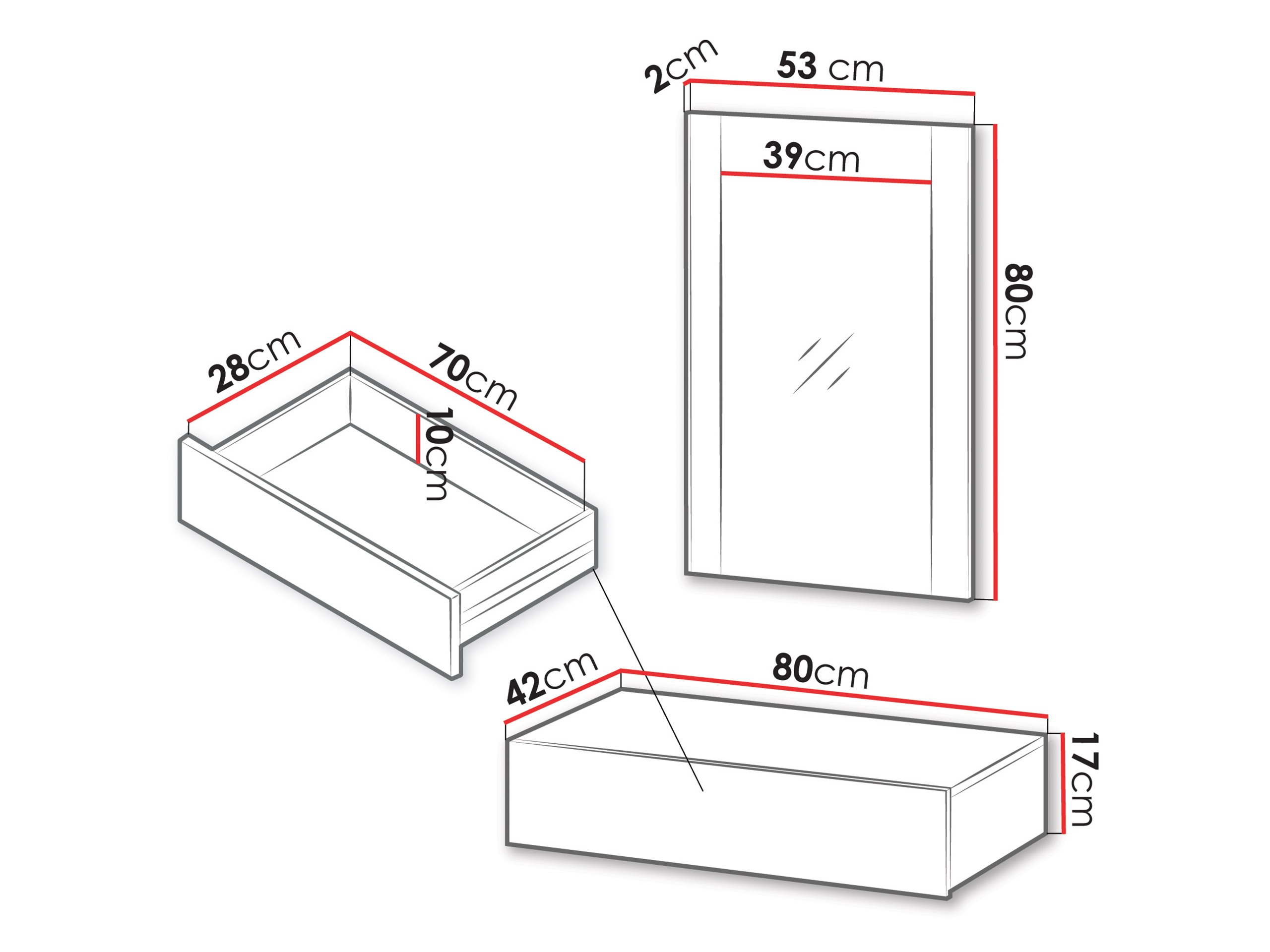 Kaptafel Evavese 109 (Zwart)