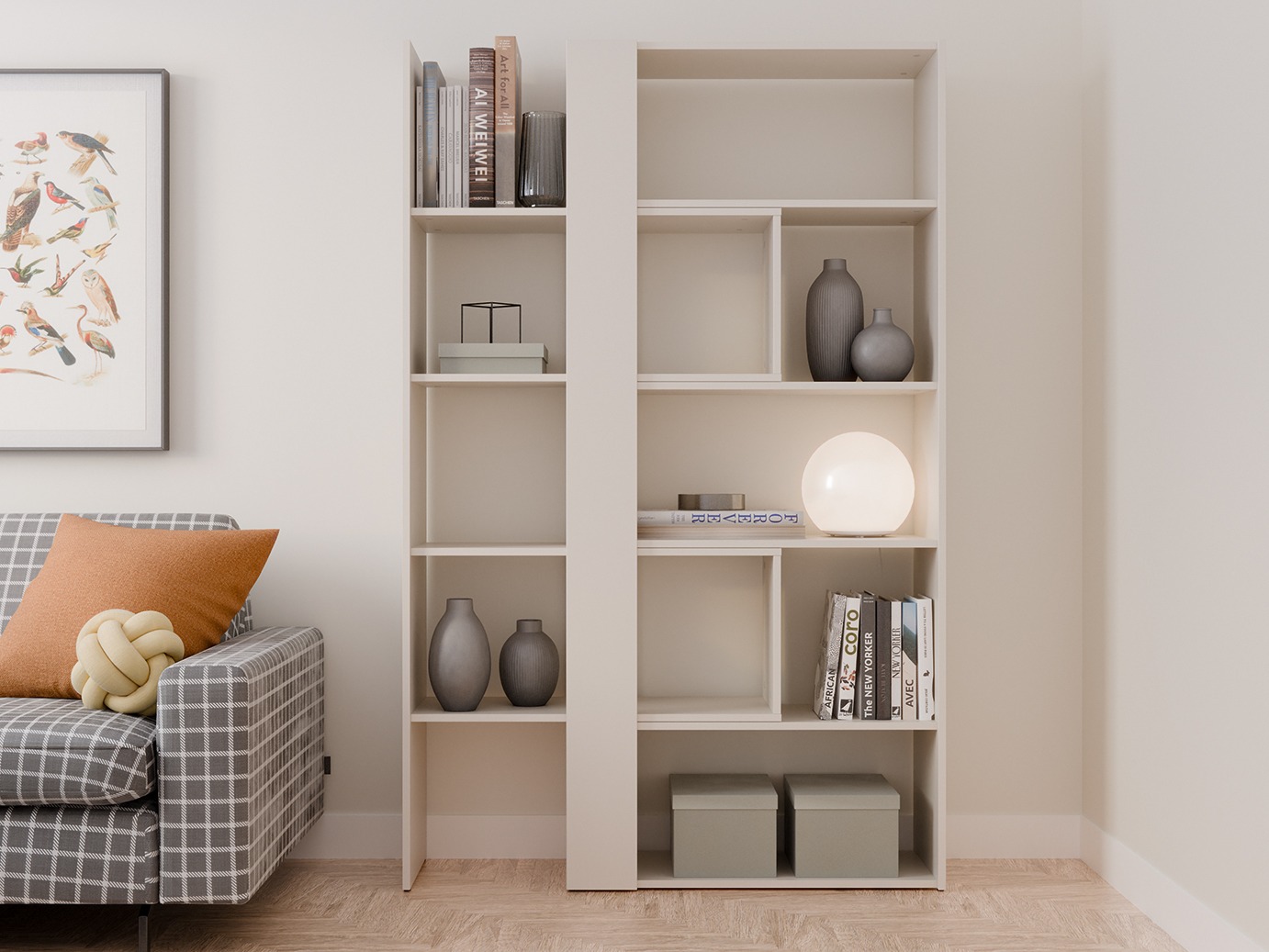 Boekenkast Ontario 145 (Kasjmier)