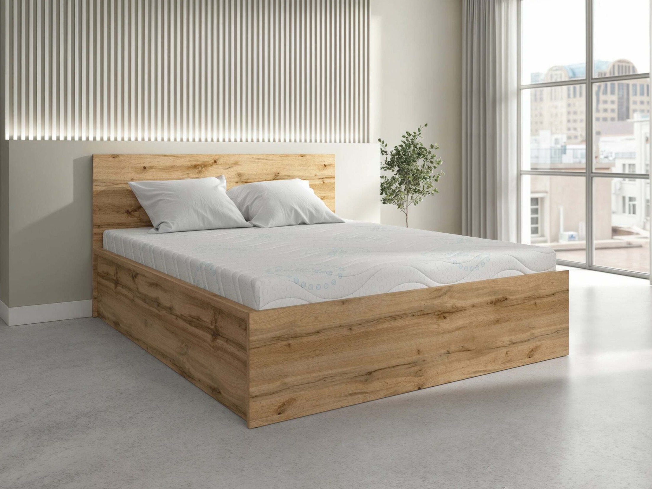 Bed Livevaro 126 (Wotan eik)