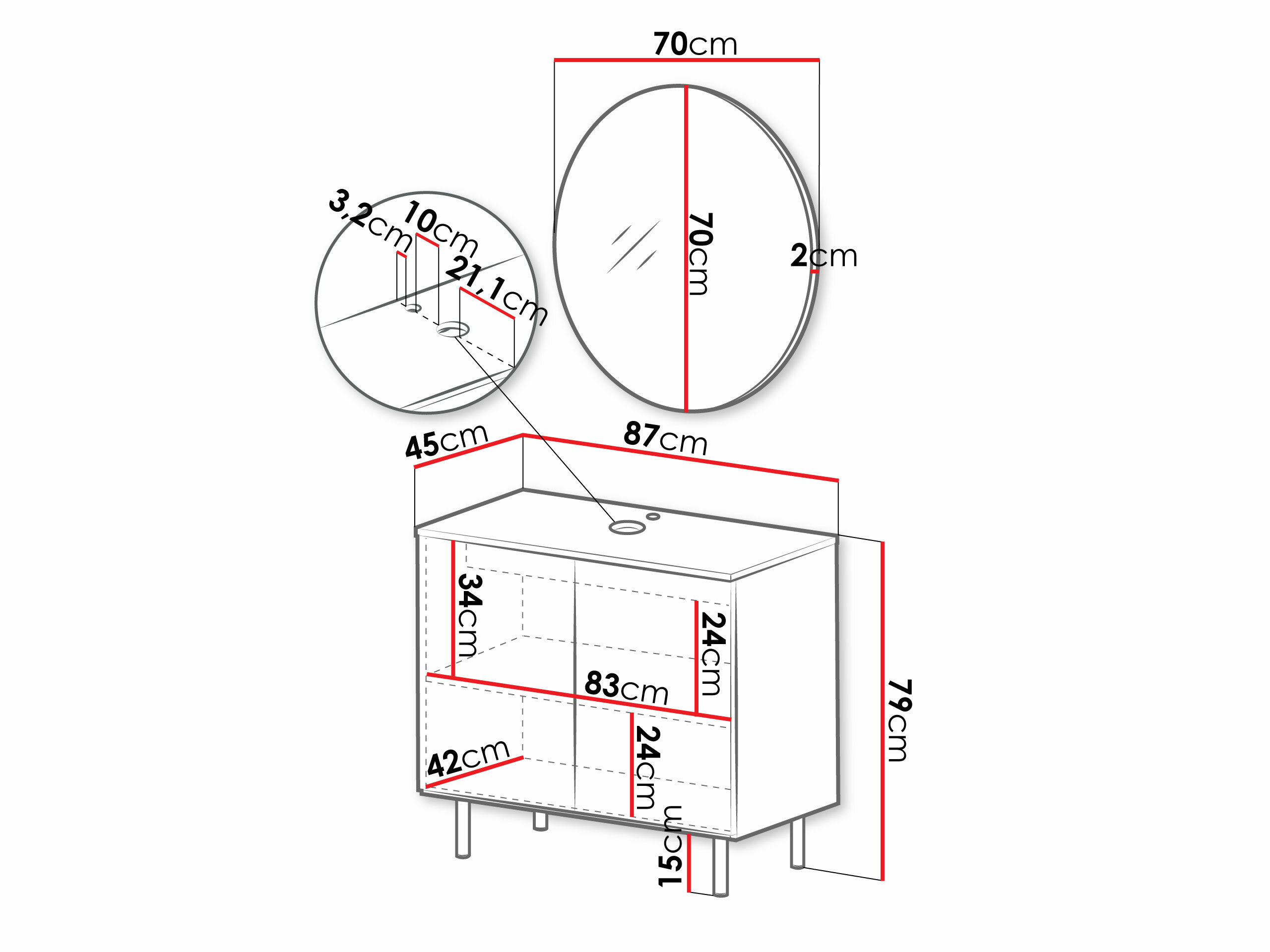 Badkamerset Decus II (Kasjmier)
