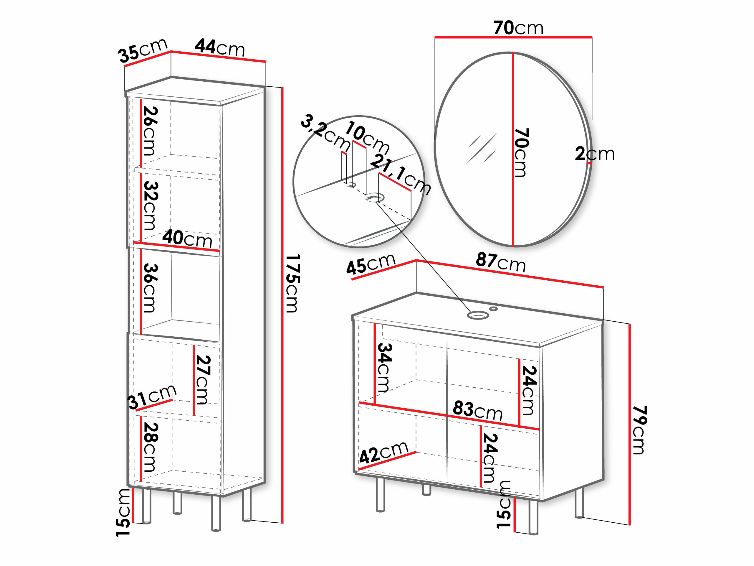 Badkamerset Virdomi 111 (Kasjmier)
