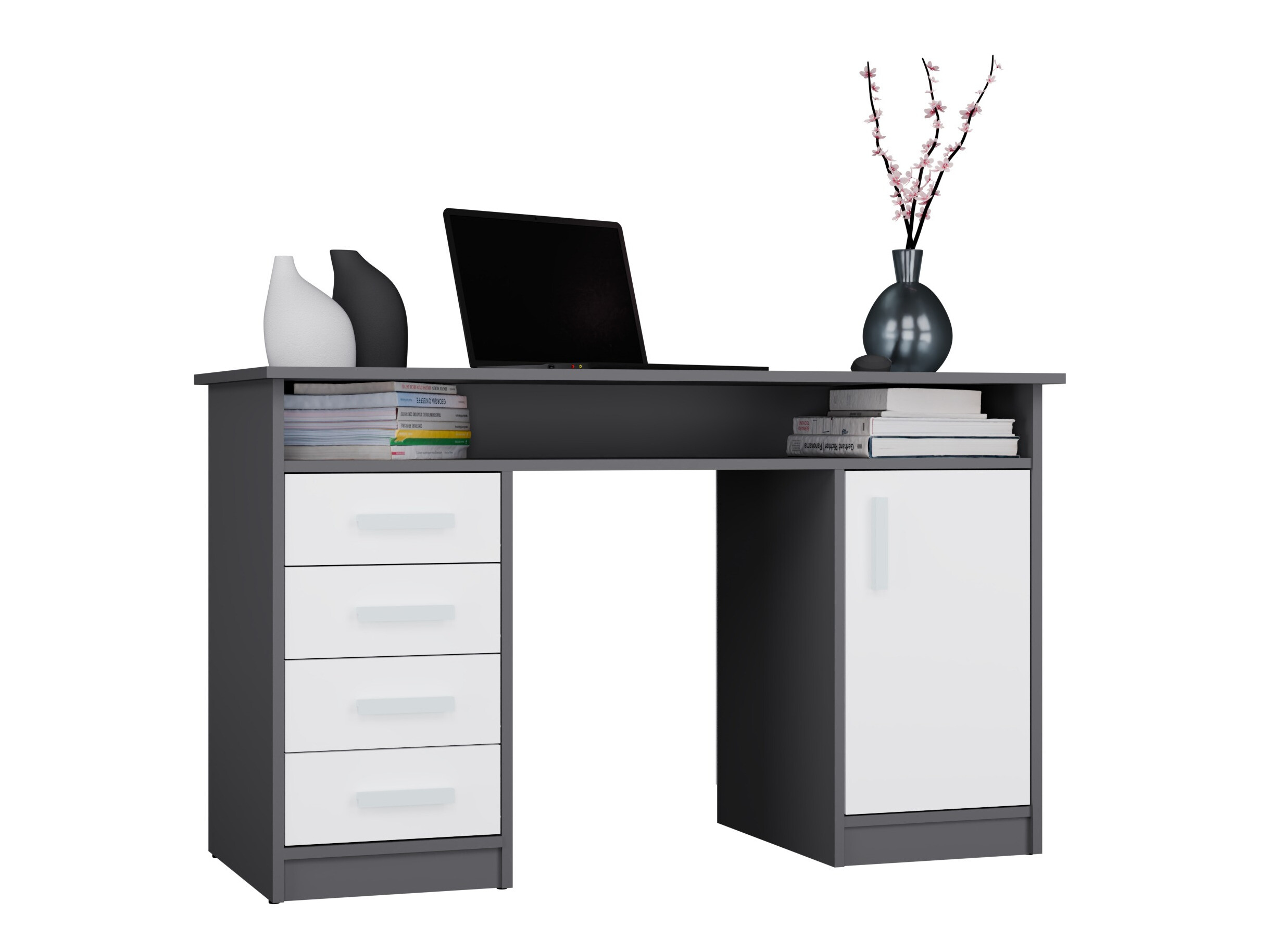 Bureau Mandeville 329 (Wit + Antraciet)