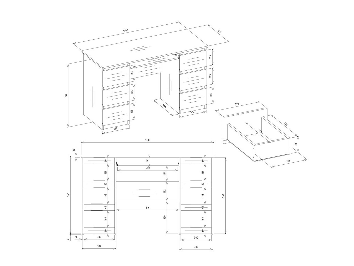 Bureau Mandeville 306