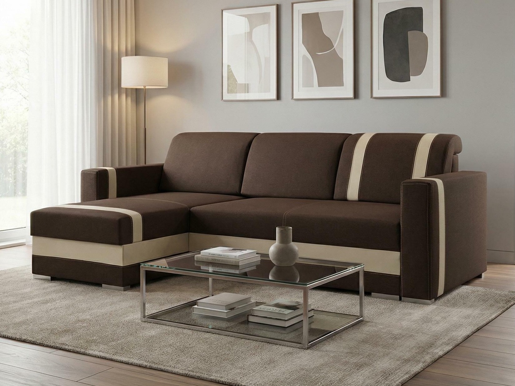 Hoekbank Edinburg 101 (Inari 28 + Cayenne 1112)