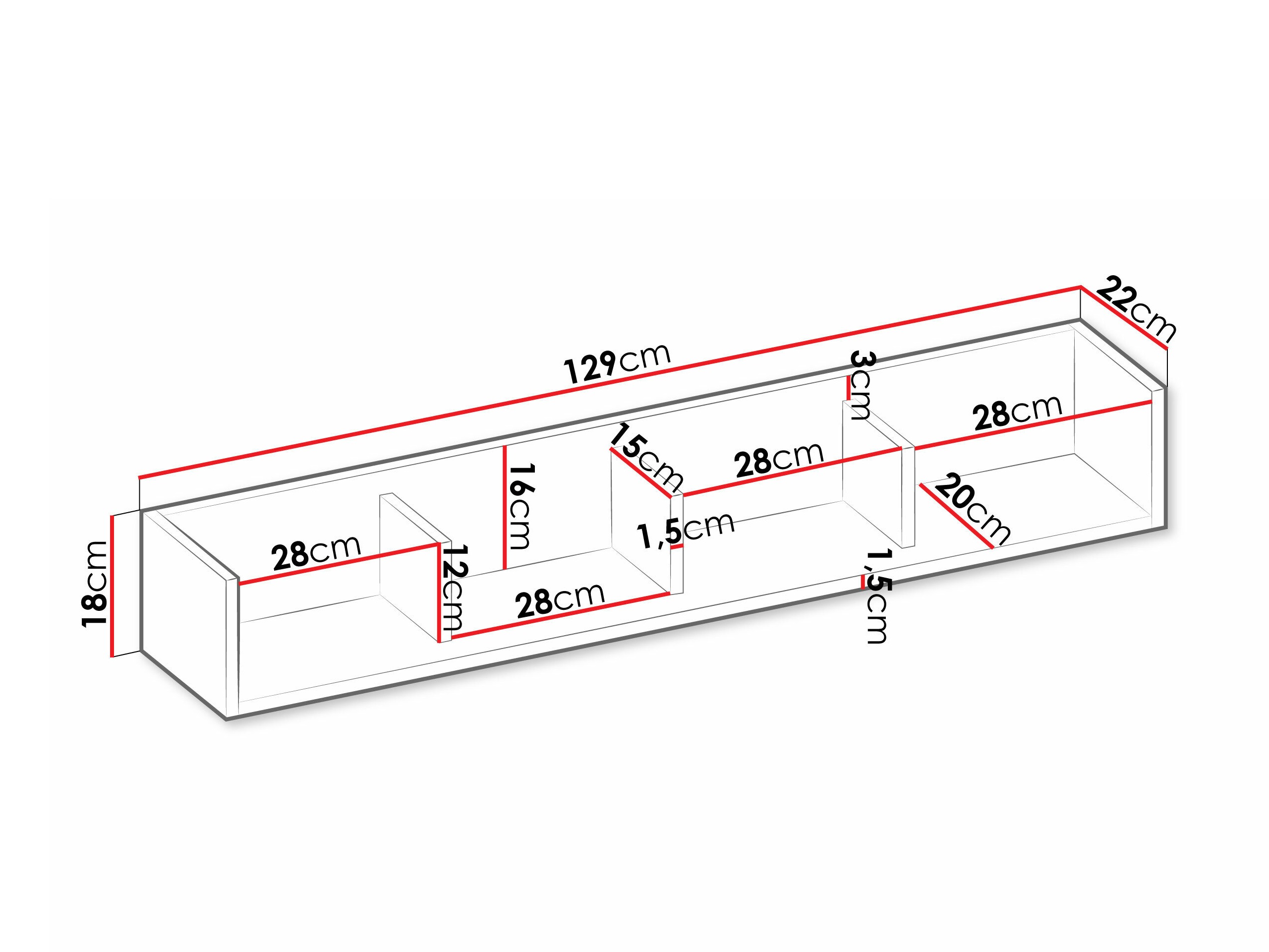 Wandplank Tivseva 111