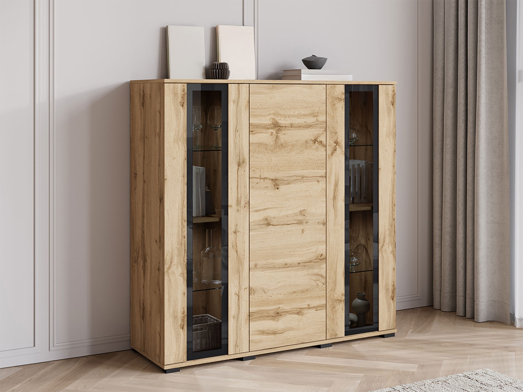 Dressoir Torcame 100 (Wotan eik)