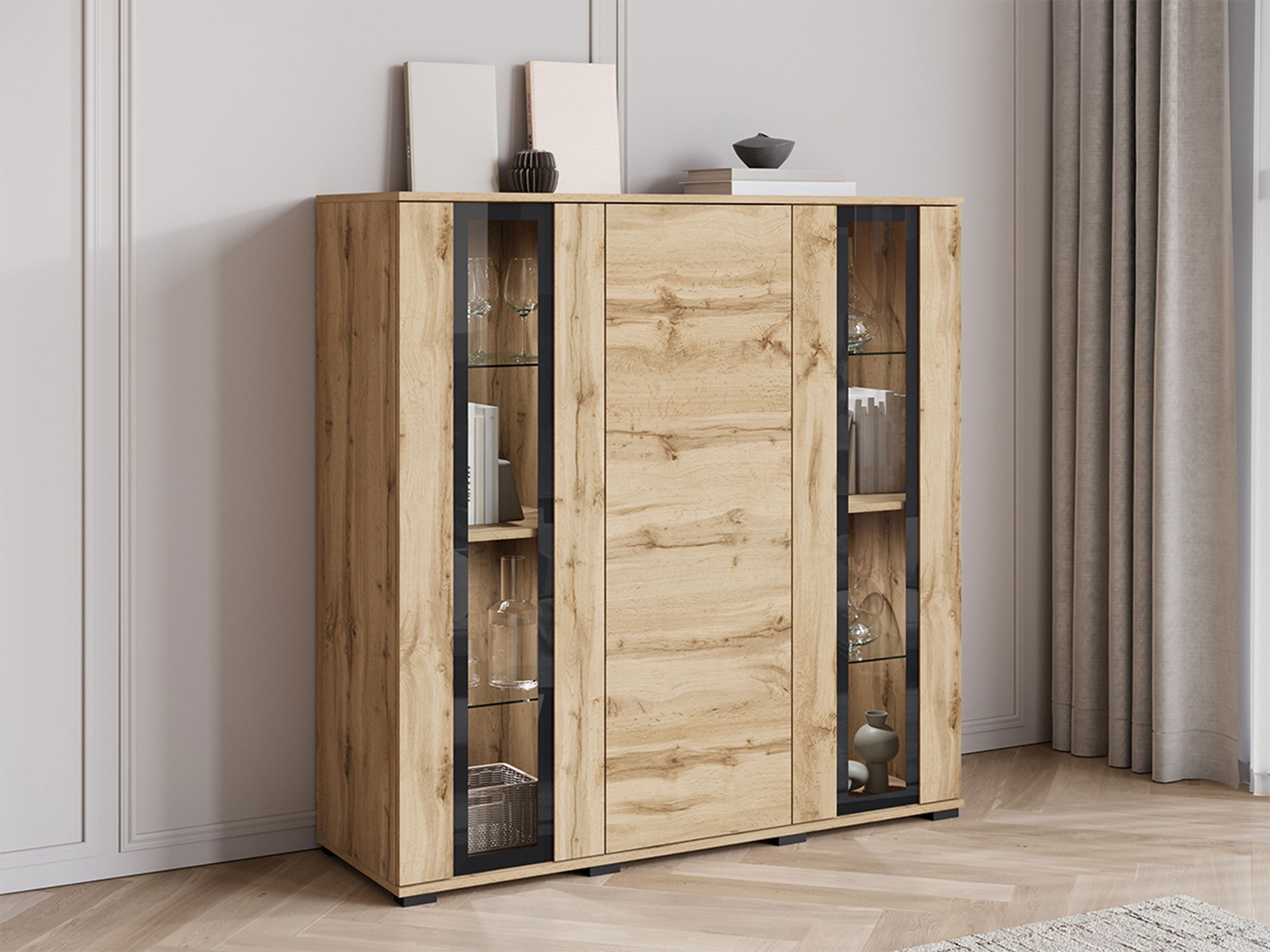 Dressoir Torcame 100 (Wotan eik)